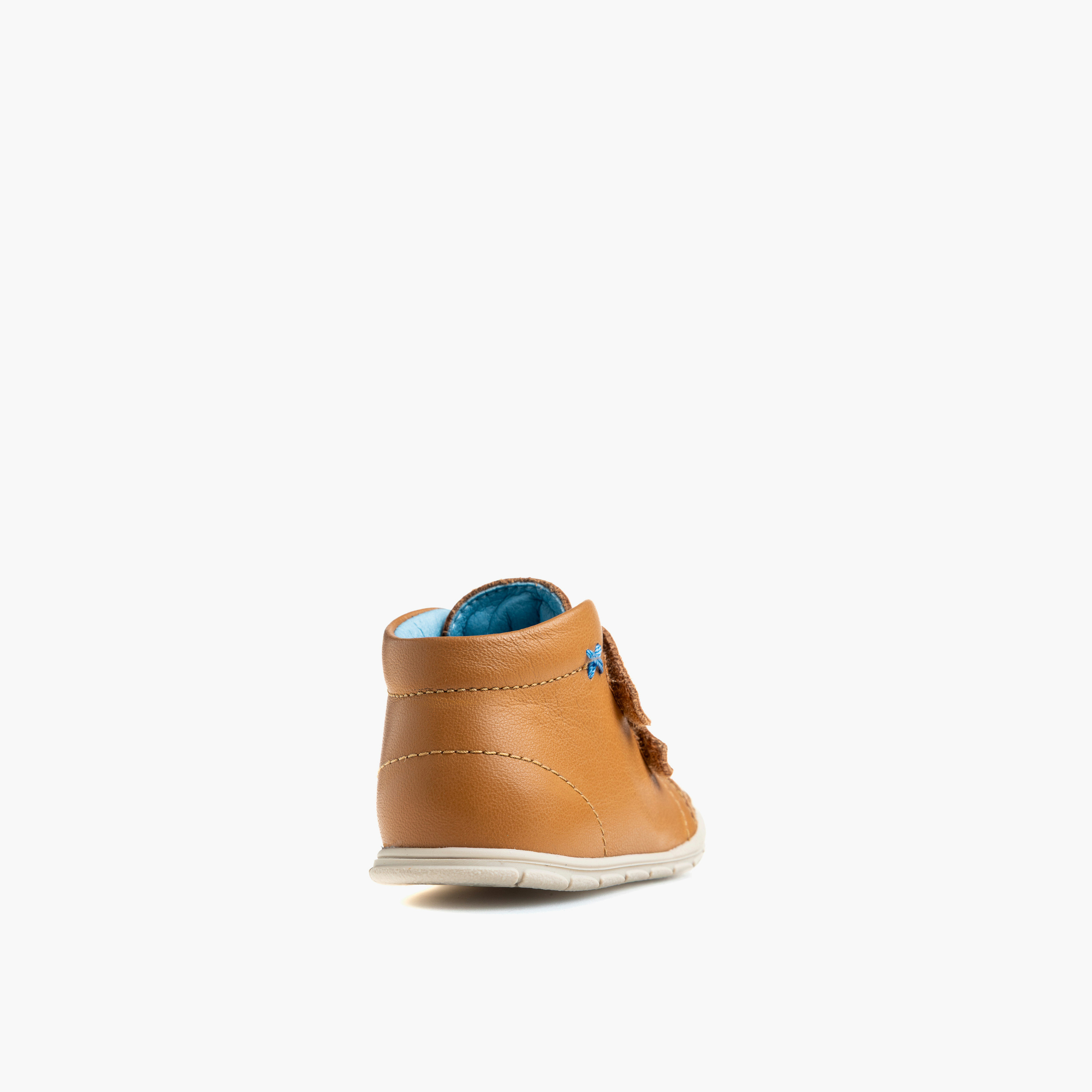 Pablosky Leather Booties with Hook & Loop Closure-baby-boys-shoes-booties-image-2