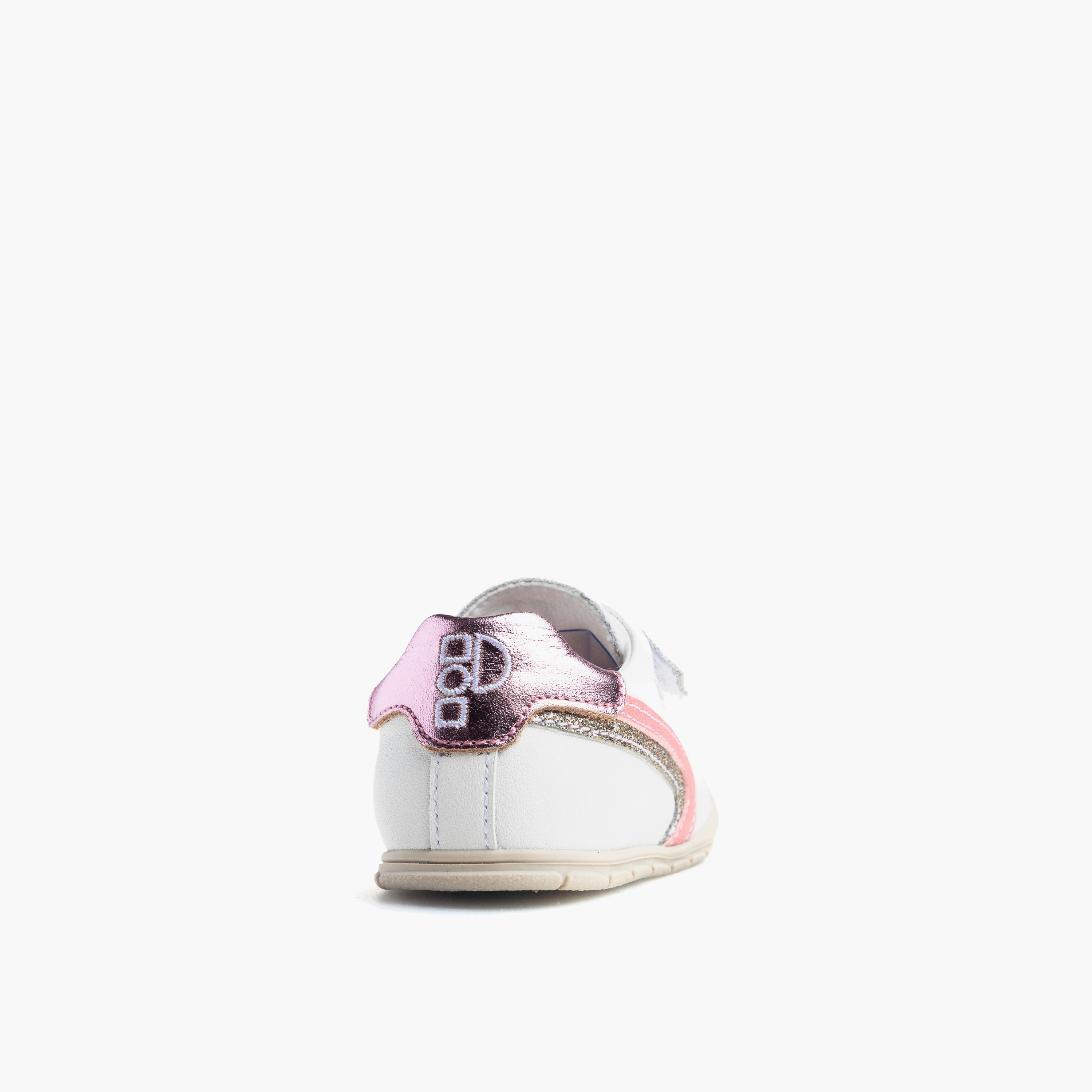حذاء أطفال جلد بخطوط وشريط إغلاق لاصق من بابلوسكي-baby-girls-shoes-booties-image-2