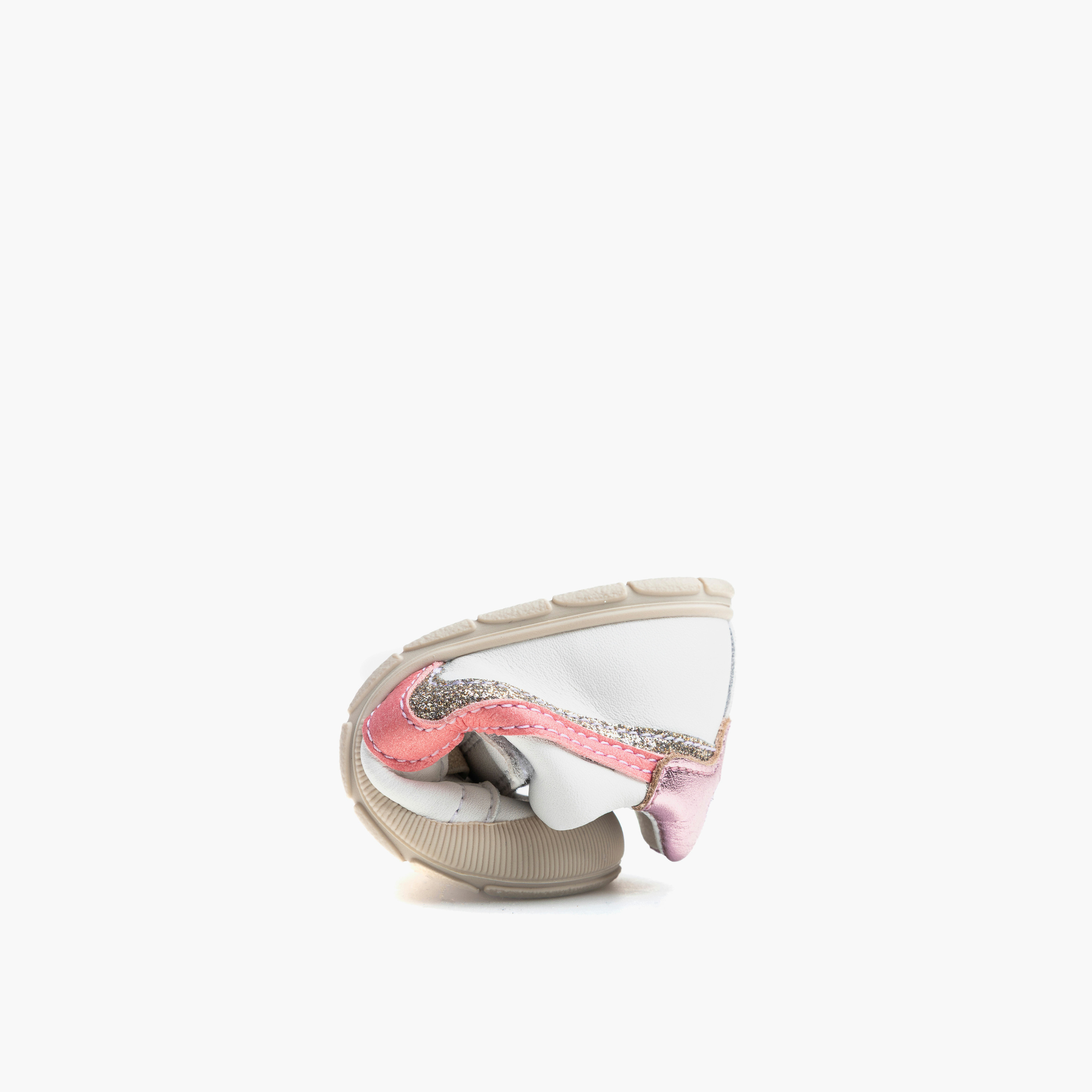 حذاء أطفال جلد بخطوط وشريط إغلاق لاصق من بابلوسكي-baby-girls-shoes-booties-image-5