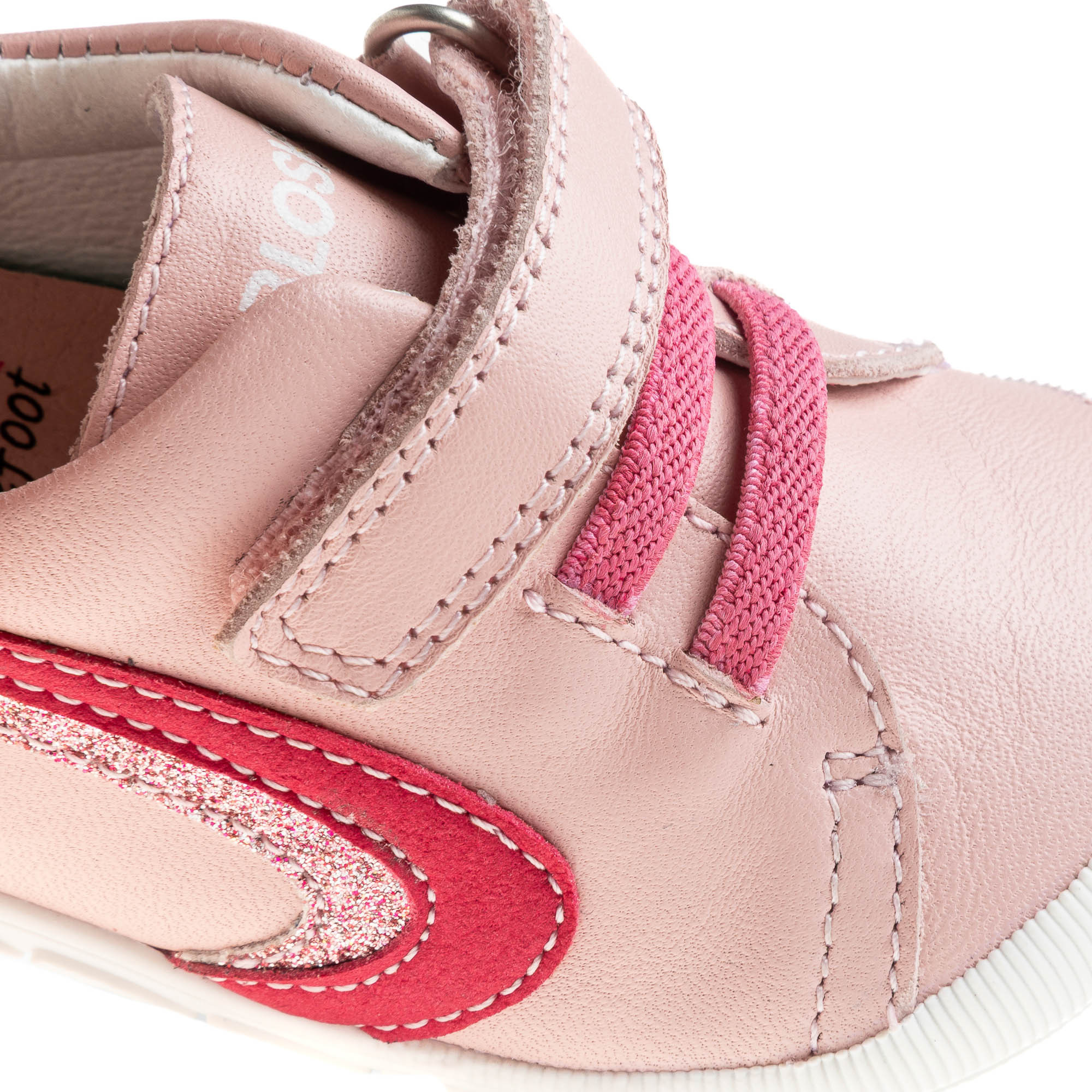 حذاء جلد مخطط بشريط إغلاق لاصق من بابلوفسكي-baby-girls-shoes-booties-image-6