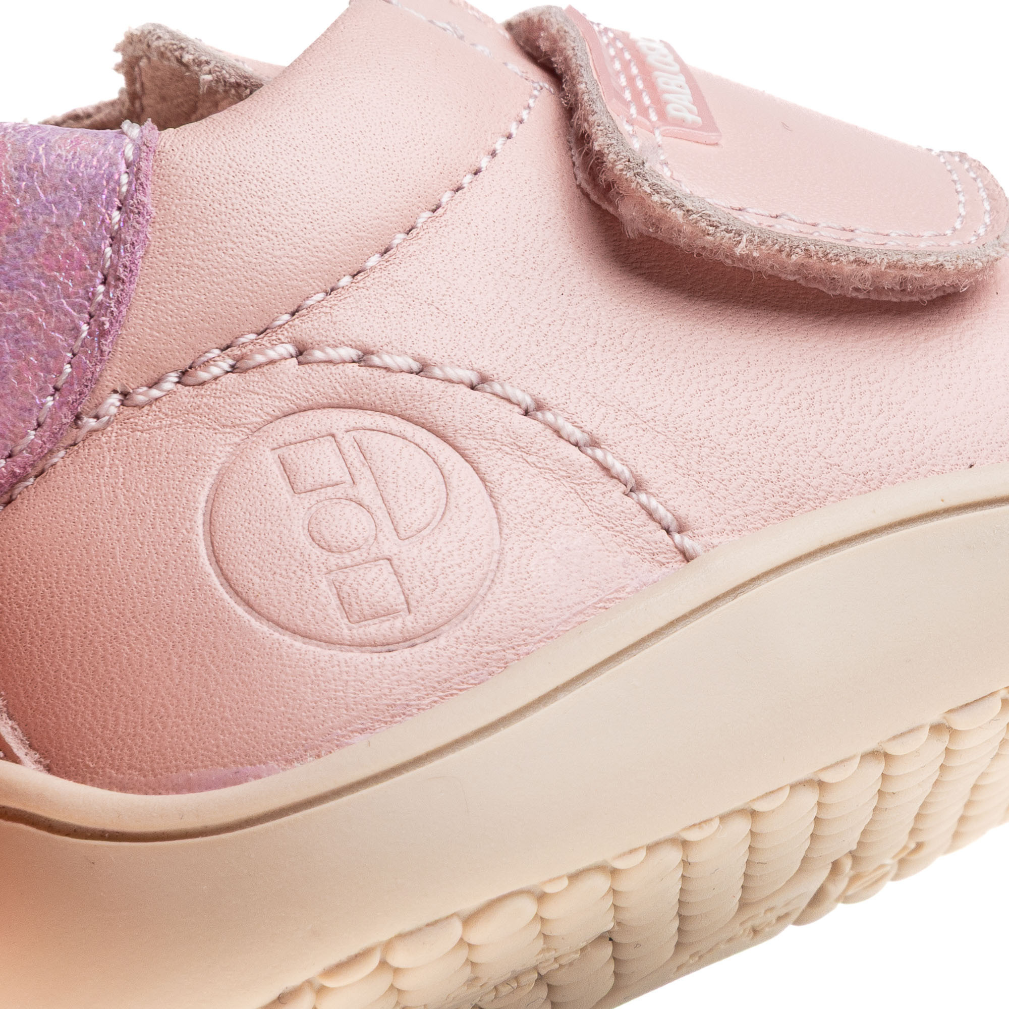 Pablosky Ankle Sneakers with Hook & Loop Closure, Stitch Design-baby-girls-shoes-closedshoes-image-6