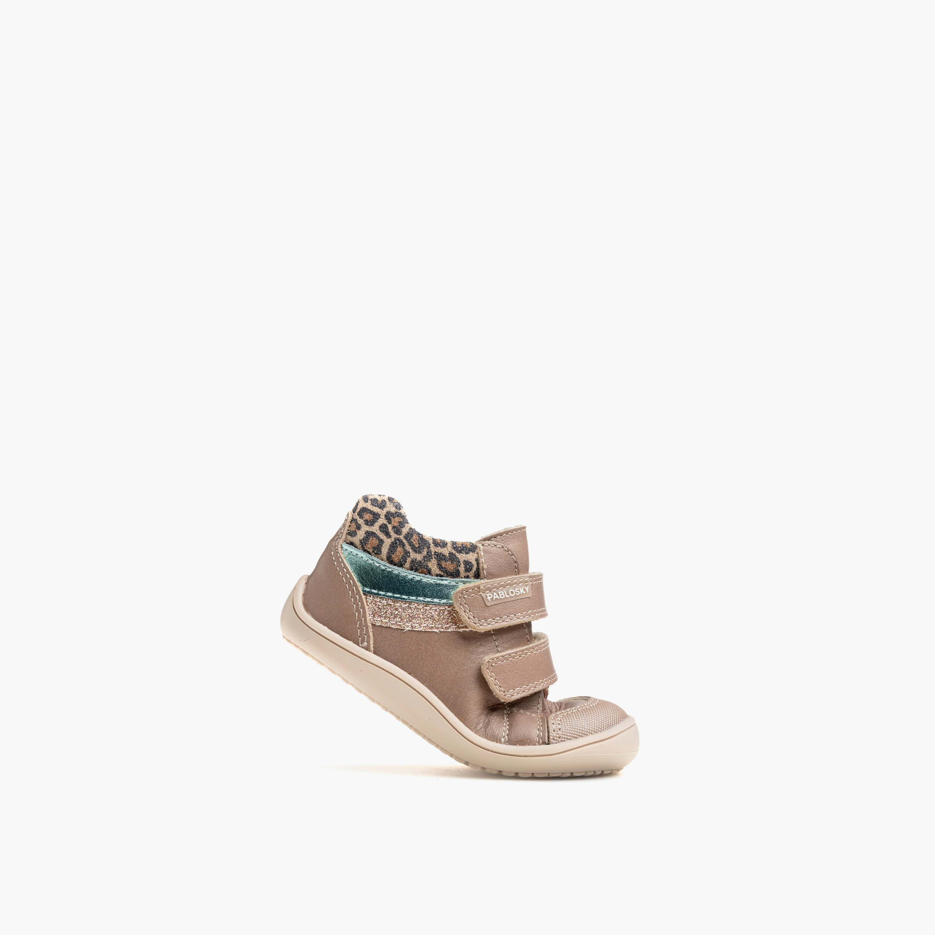 حذاء سنيكرز للكاحل بشريط لاصق وبطبعات حيوانات من بابلوسكي-baby-girls-shoes-closedshoes-image-4