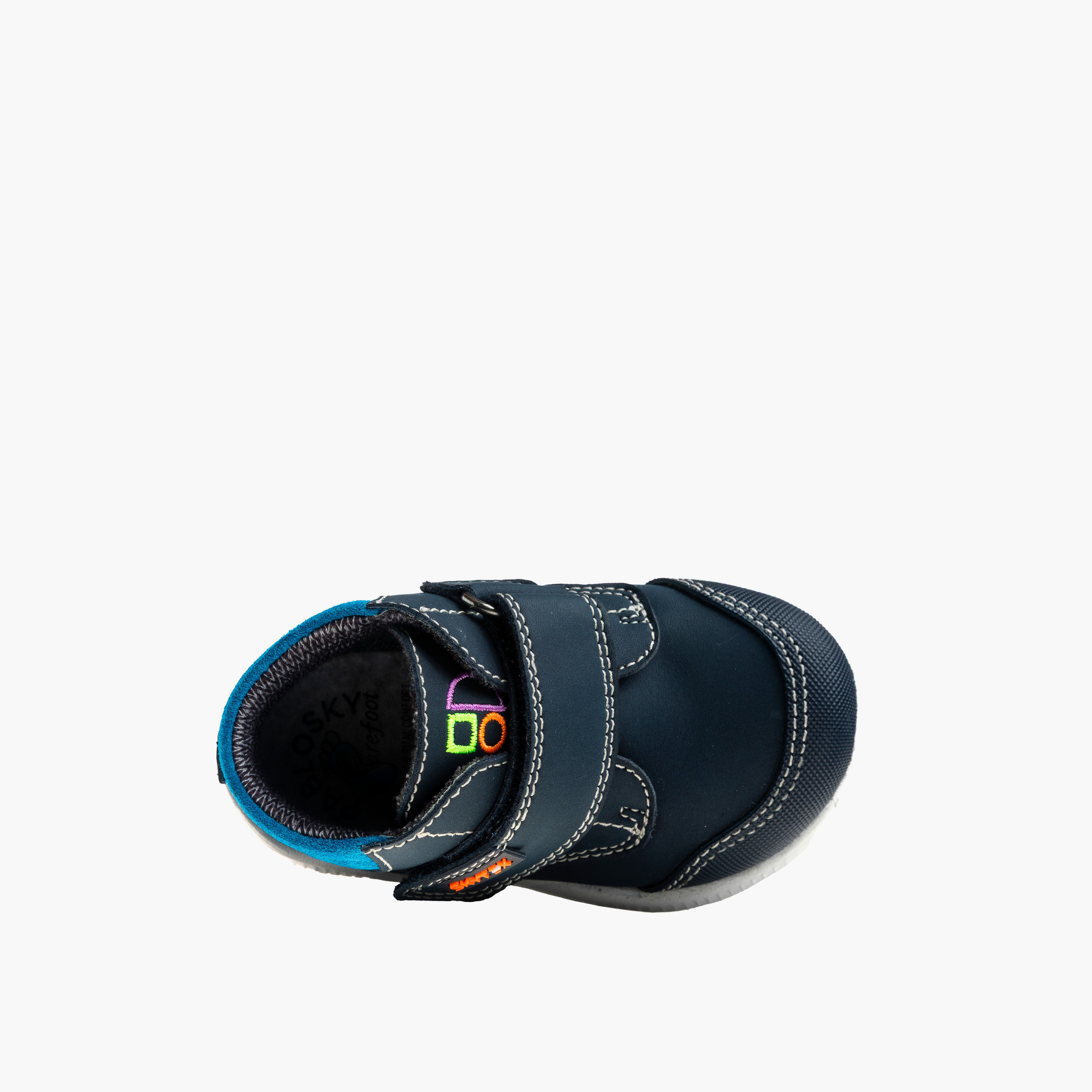 حذاء رياضي للكاحل بشريط إغلاق لاصق وتفاصيل خياطة من بابلوفسكي-baby-boys-shoes-closedshoes-image-3