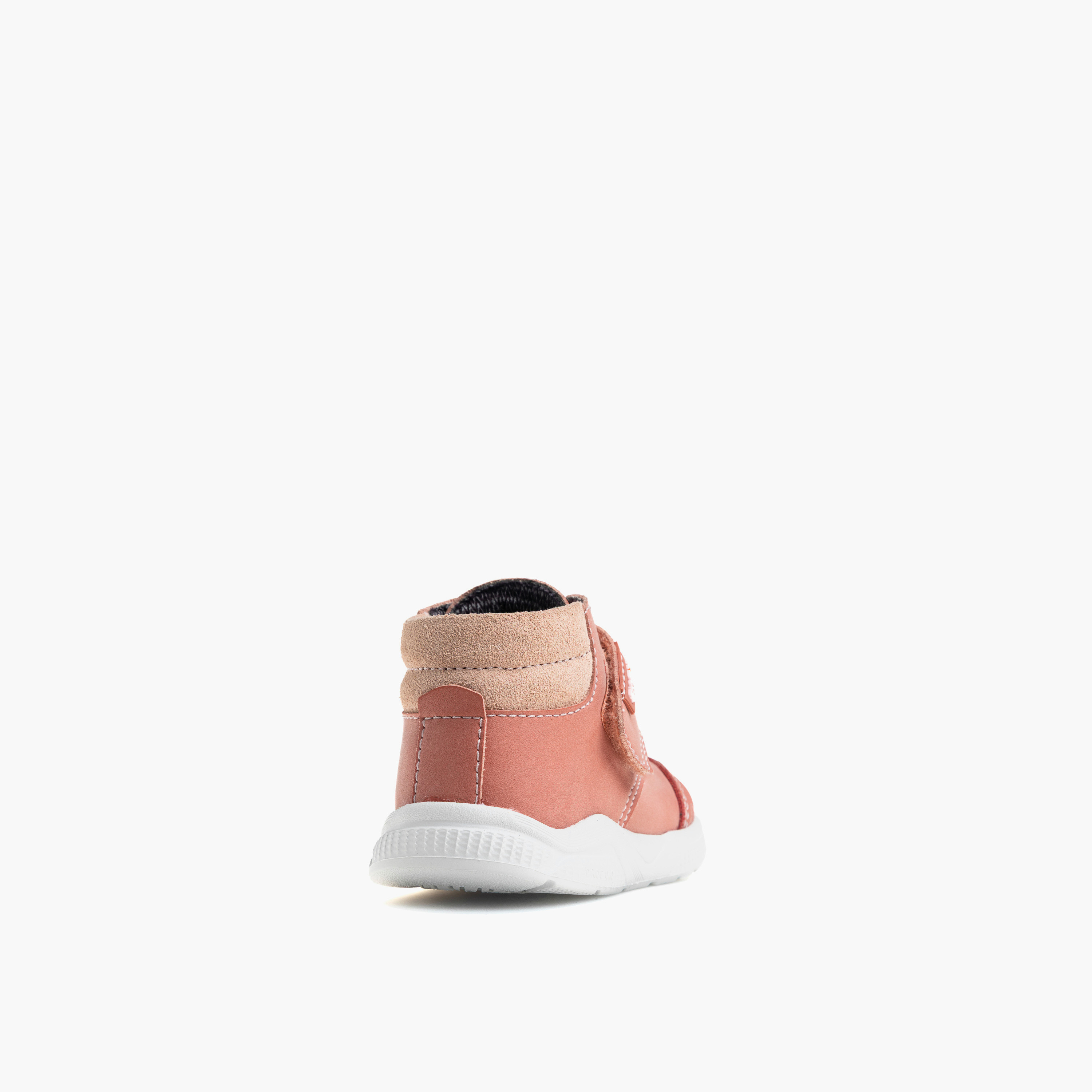 Pablosky Ankle Sneakers with Hook & Loop, Stitch Detail-baby-girls-shoes-closedshoes-image-2