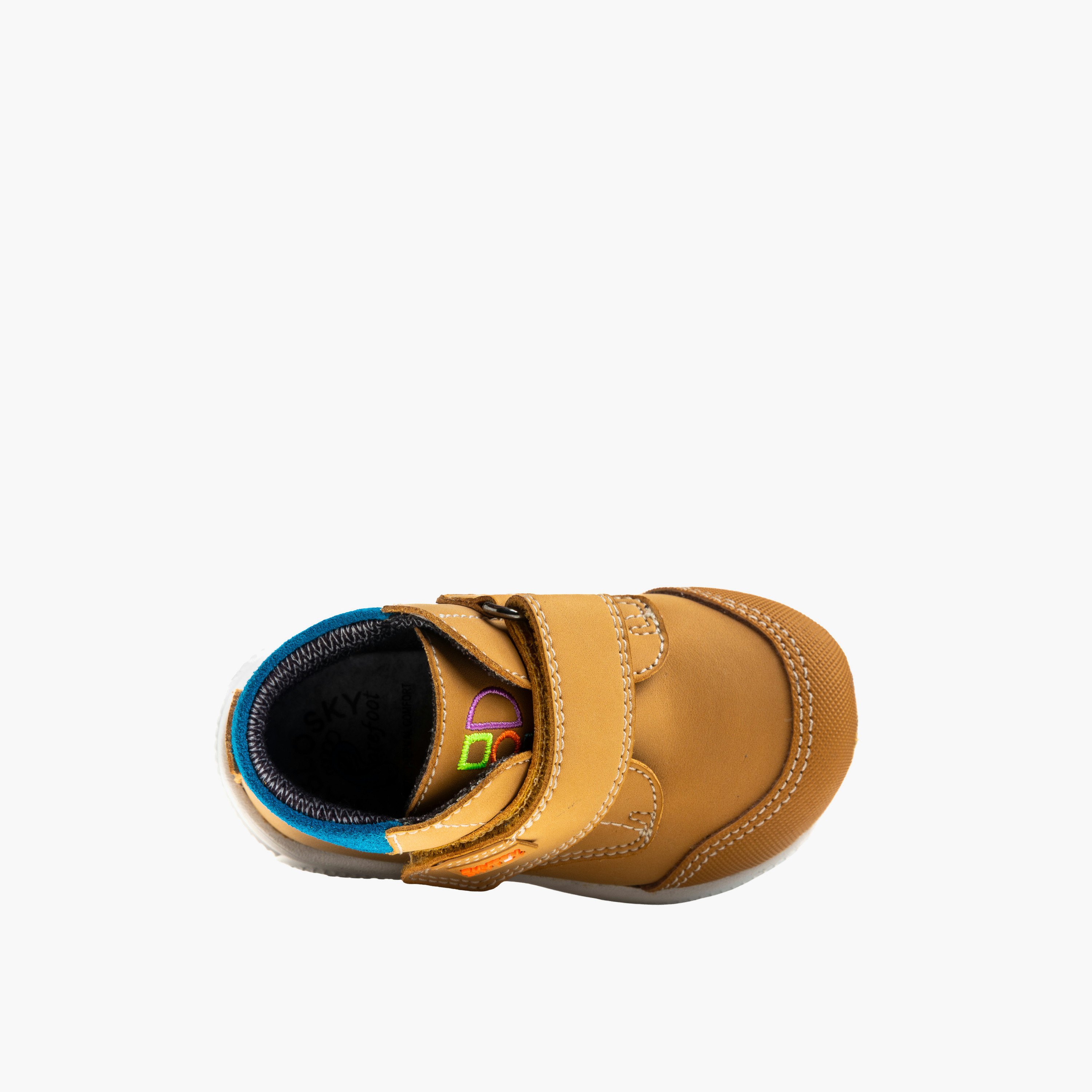 أبوات بشريط إغلاق لاصق وتفاصيل حياكة من بابلوسكي-baby-boys-shoes-closedshoes-image-3