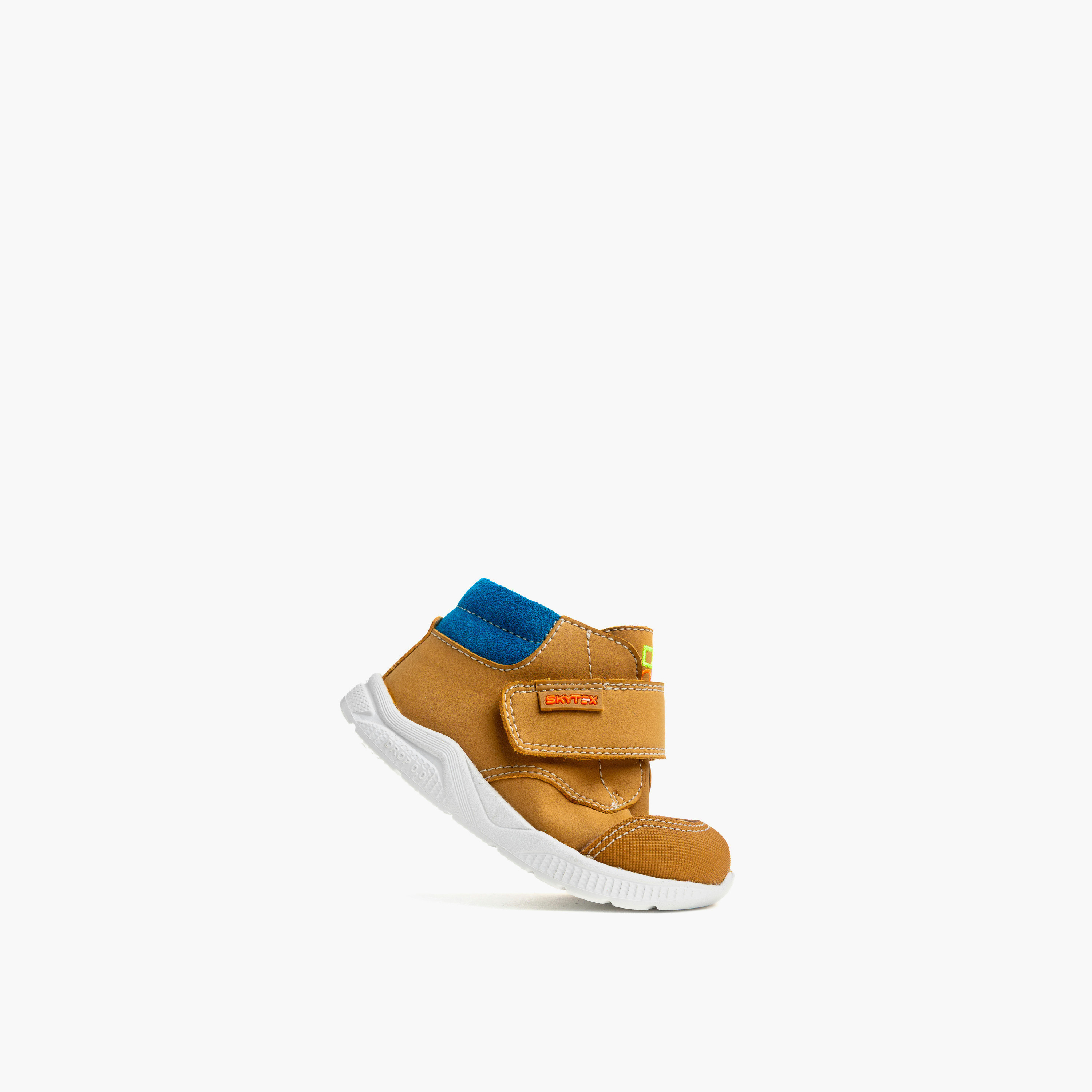 أبوات بشريط إغلاق لاصق وتفاصيل حياكة من بابلوسكي-baby-boys-shoes-closedshoes-image-4