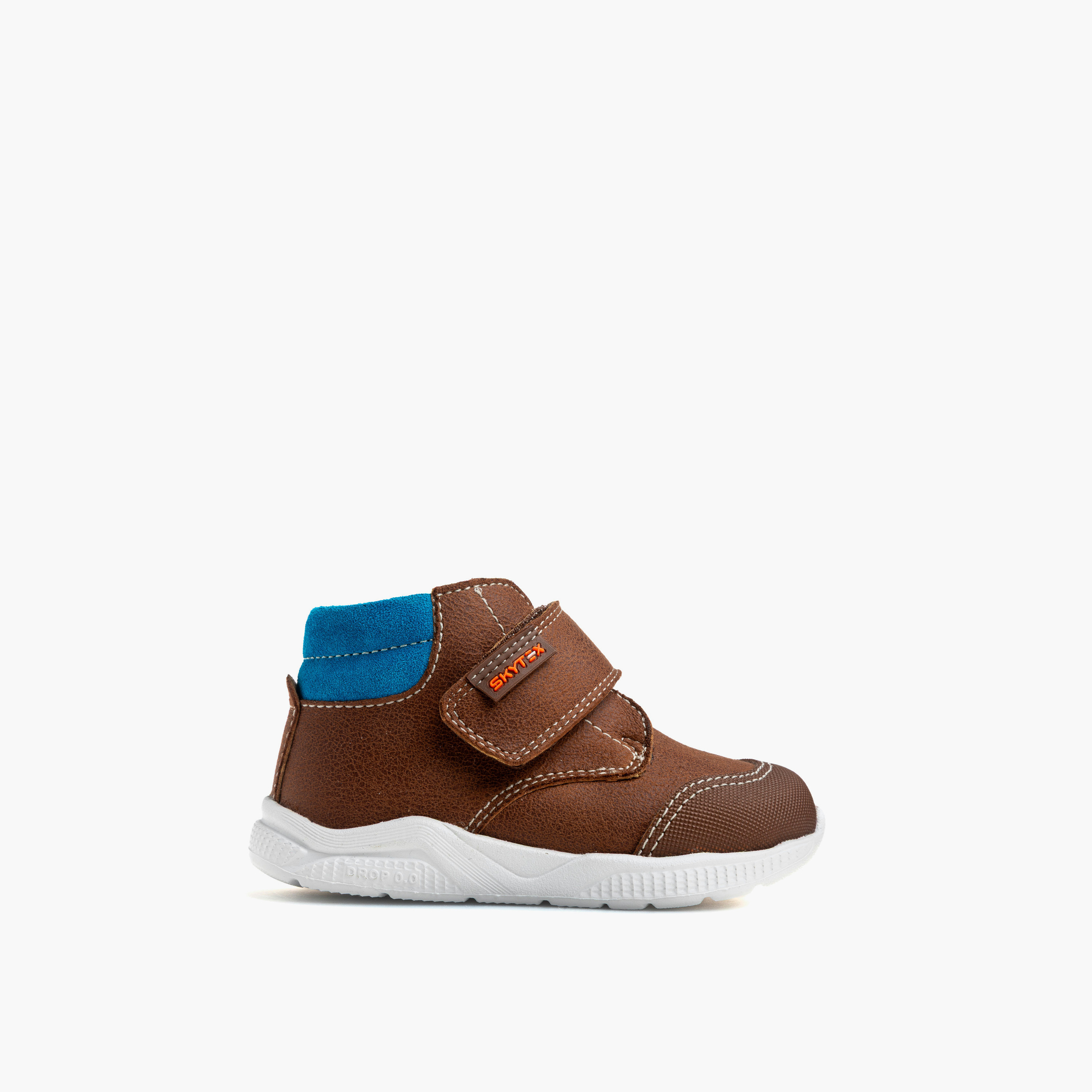 أبوات بشريط إغلاق لاصق وتفاصيل حياكة من بابلوسكي-baby-boys-shoes-closedshoes-image-1