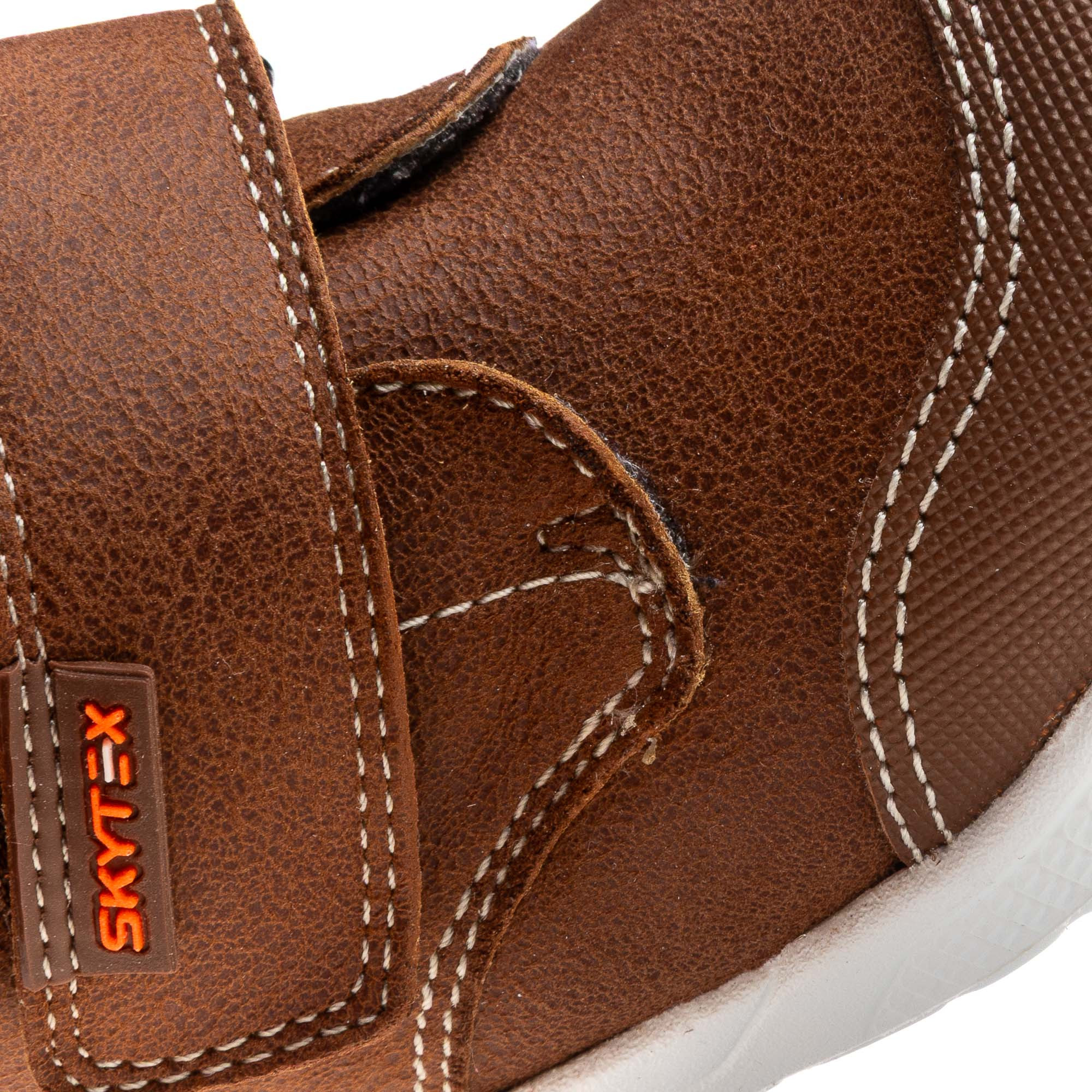 أبوات بشريط إغلاق لاصق وتفاصيل حياكة من بابلوسكي-baby-boys-shoes-closedshoes-image-6