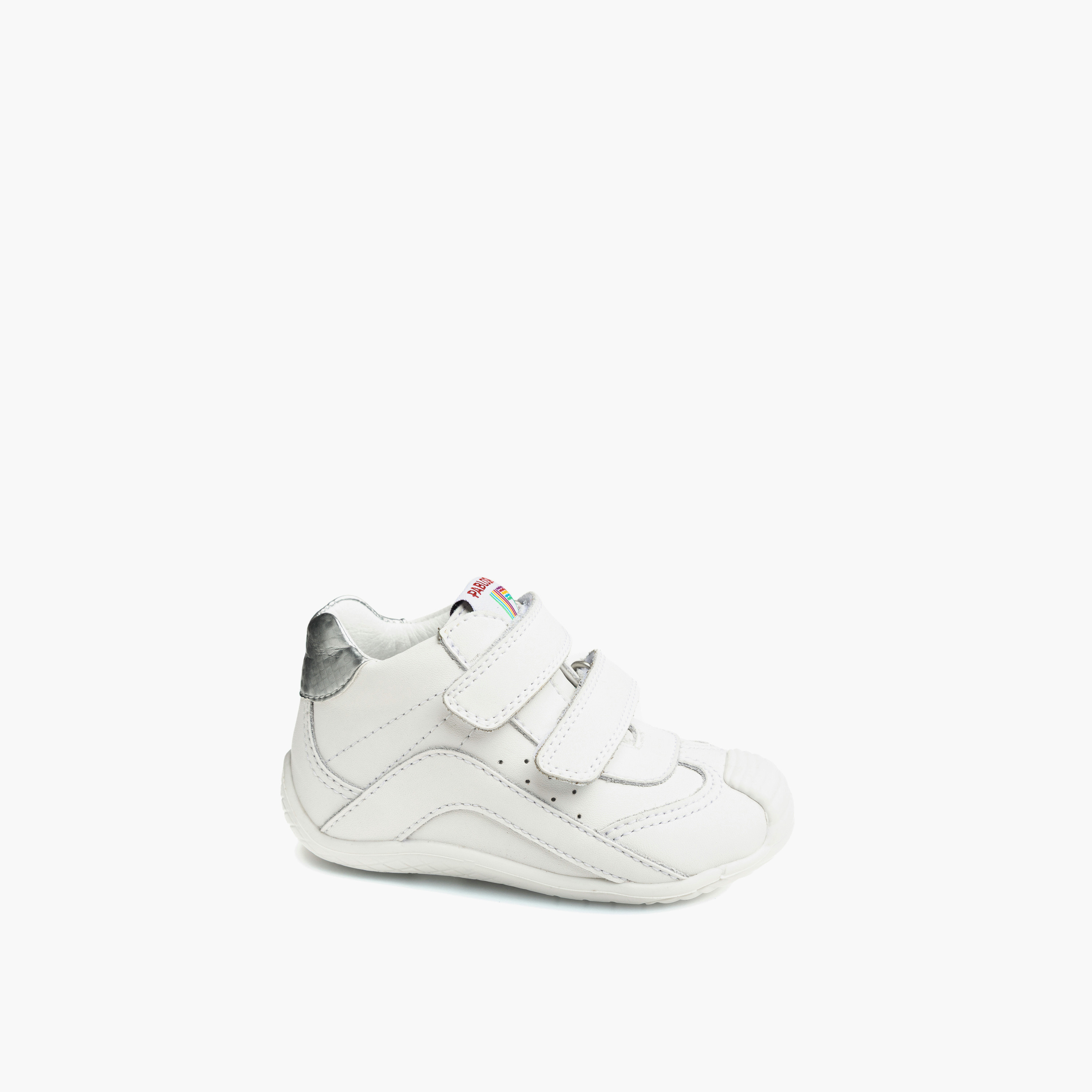 Pablosky Girls Leather Hook & Loop Sneakers-baby-girls-shoes-closedshoes-image-7