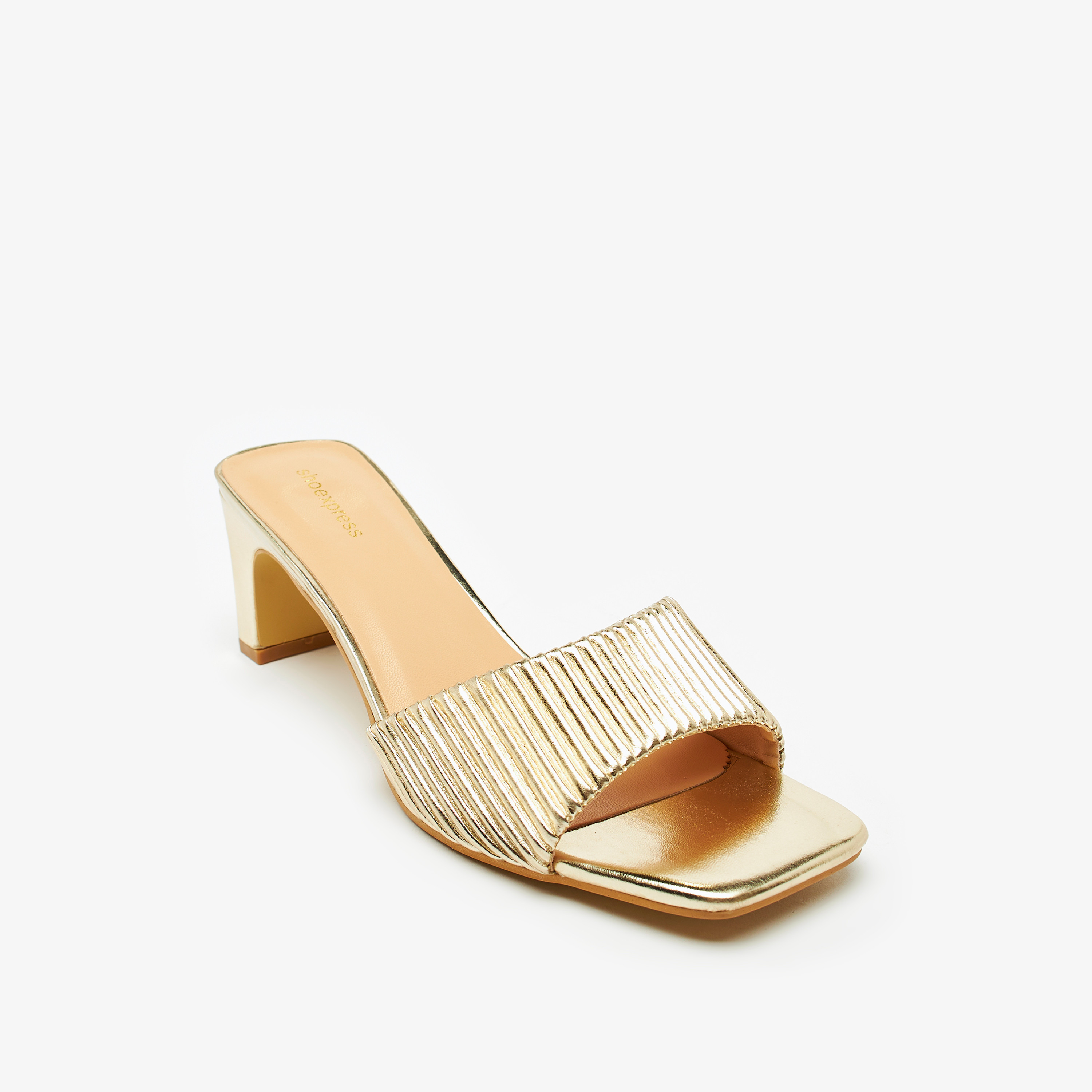 Textured Slip-On Sandals with Block Heels-women-shoes-heels-image-1