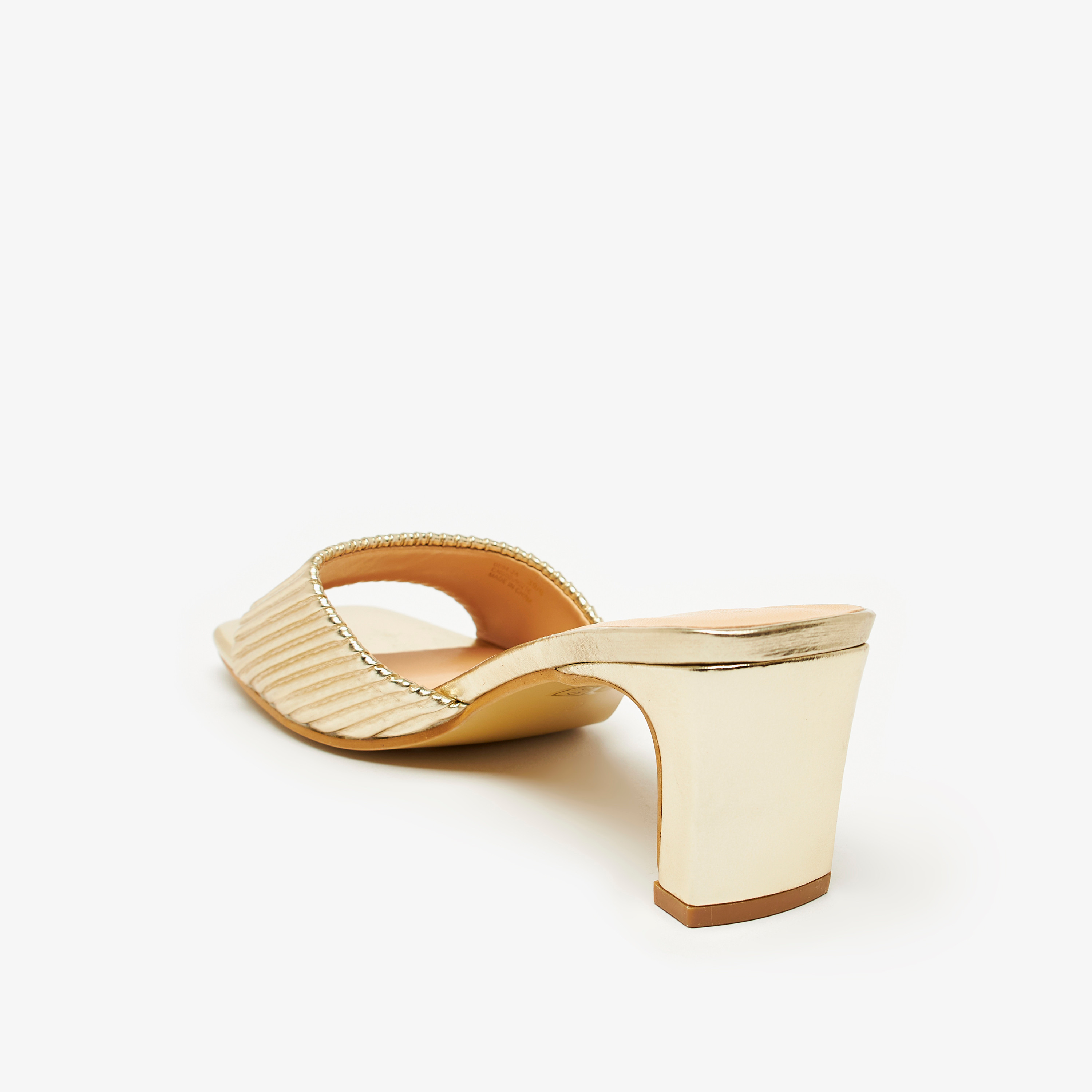Textured Slip-On Sandals with Block Heels-women-shoes-heels-image-2