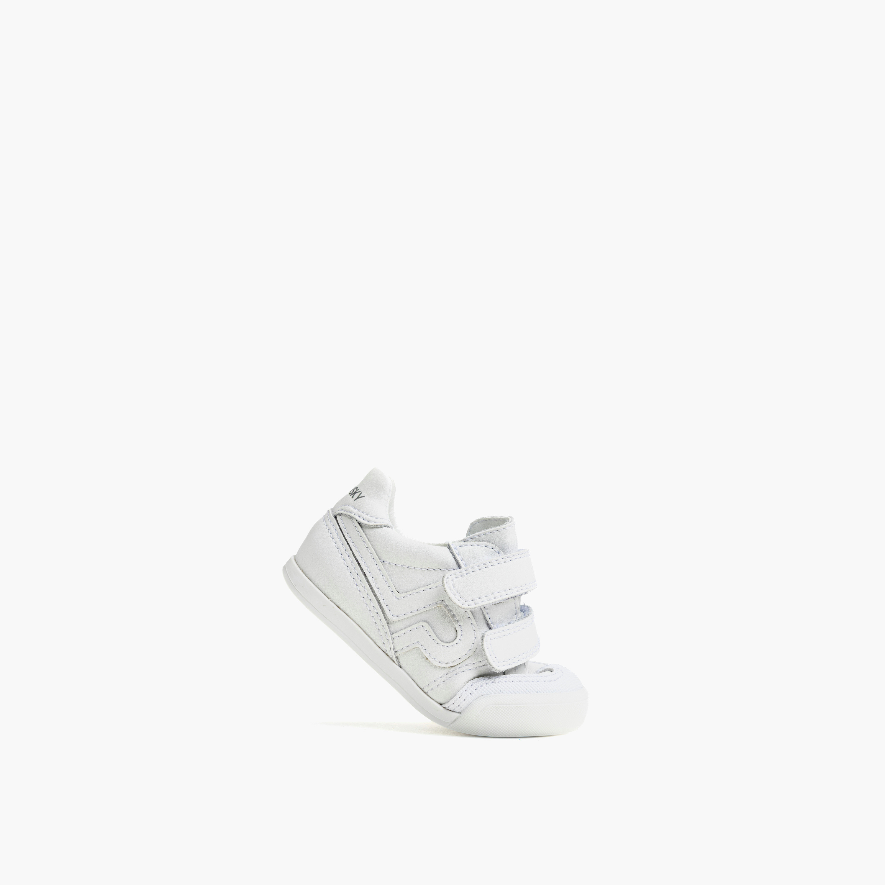 Pablosky Girls Panelled Hook & Loop School Shoes-girls-shoes-sneakers-image-4