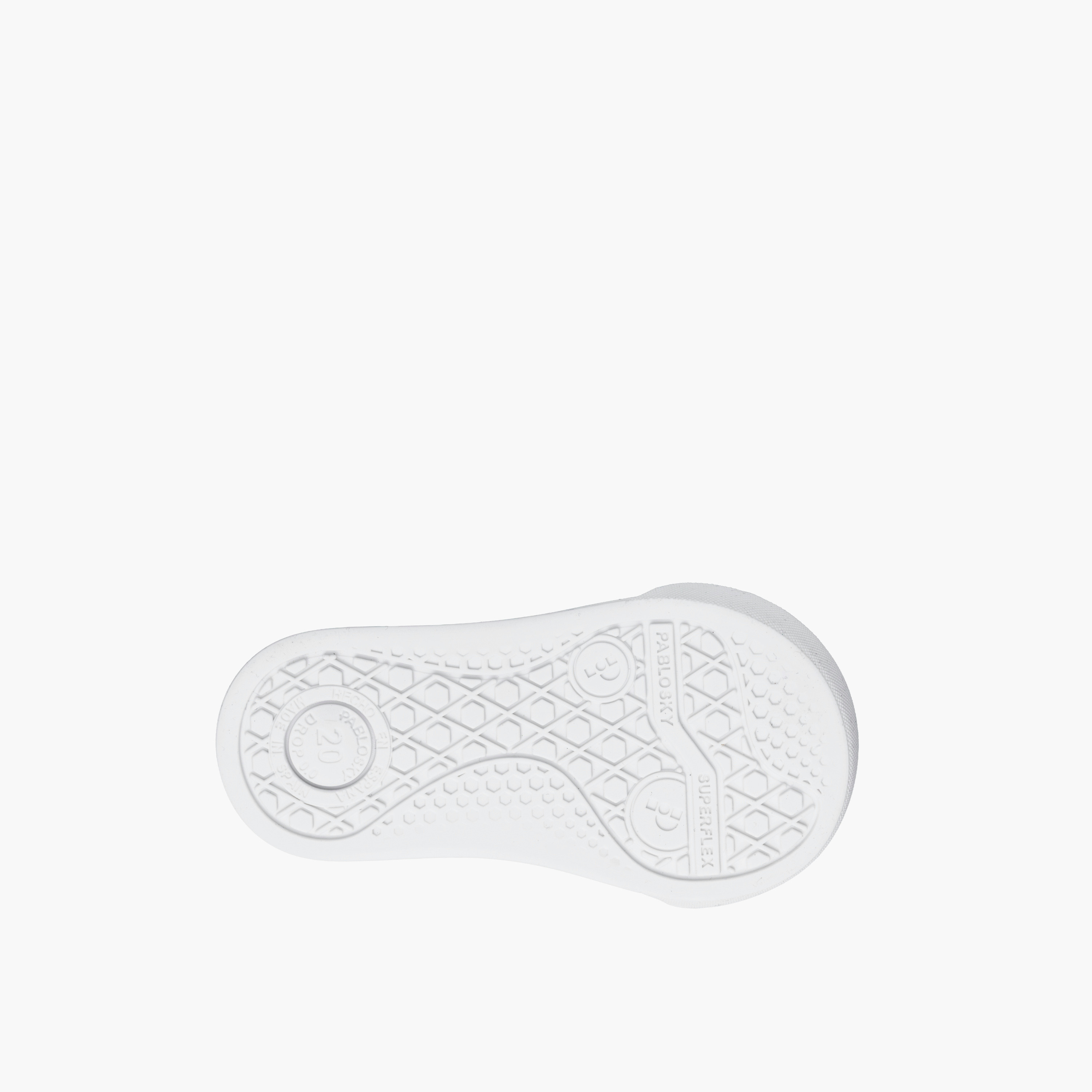 Pablosky Girls Panelled Hook & Loop School Shoes-girls-shoes-sneakers-image-9