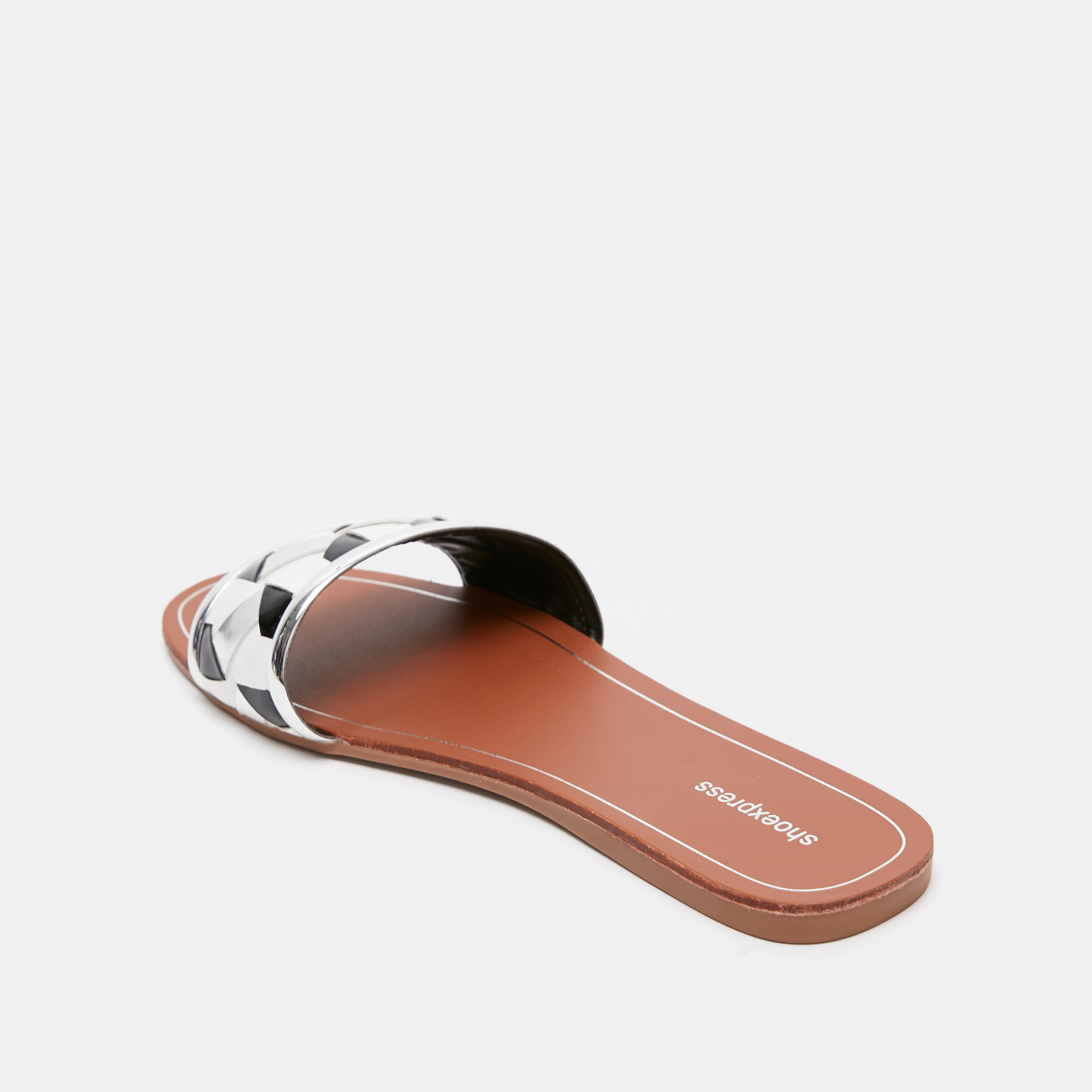 Textured Open Toe Slide Sandals-women-shoes-flats-sandals-image-3