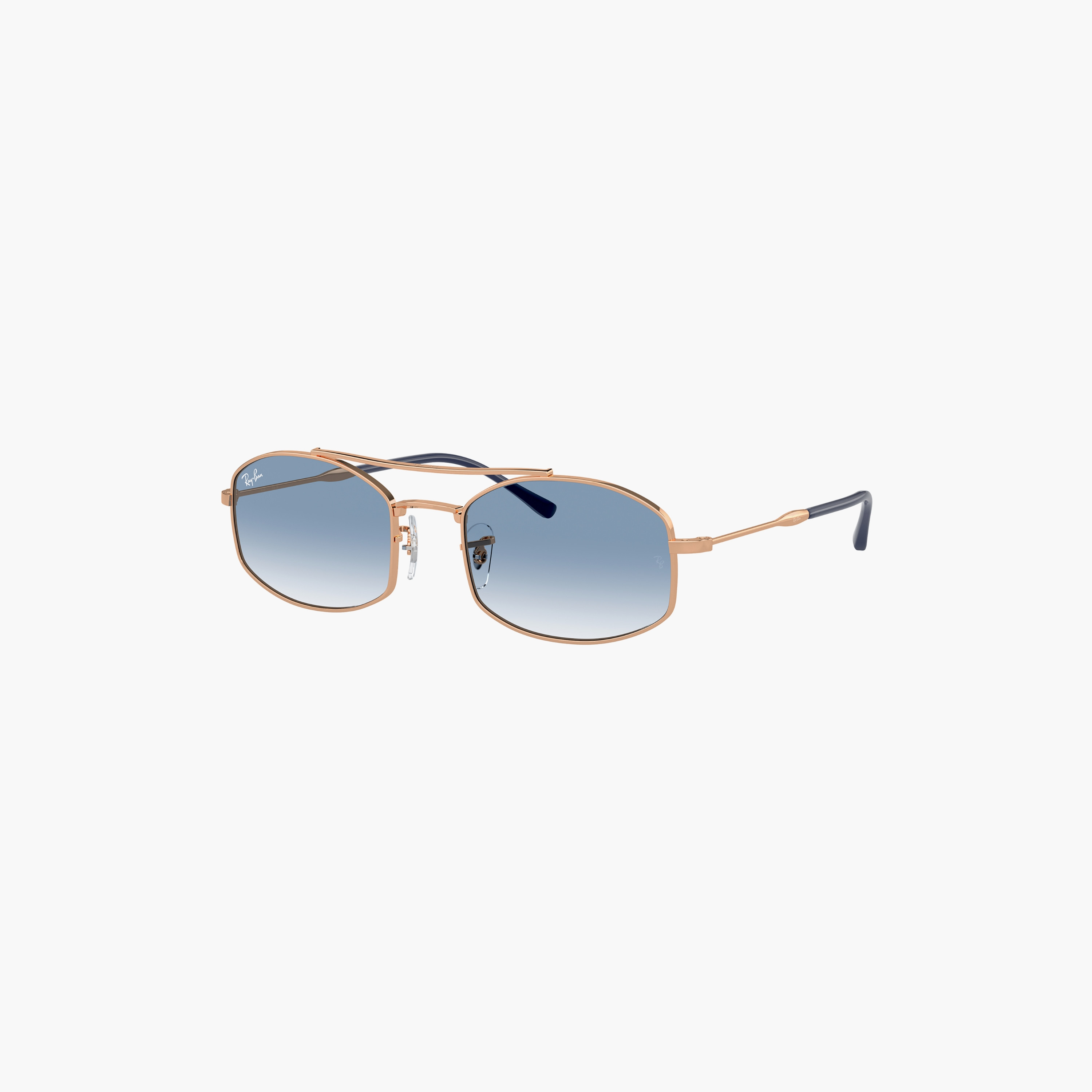 نظارات شمسية من راي بان بعدسات زرقاء متدرجة مقاس 54 ملم ذات بيضاوية | 0RB3719-men-sunglasses-image-1