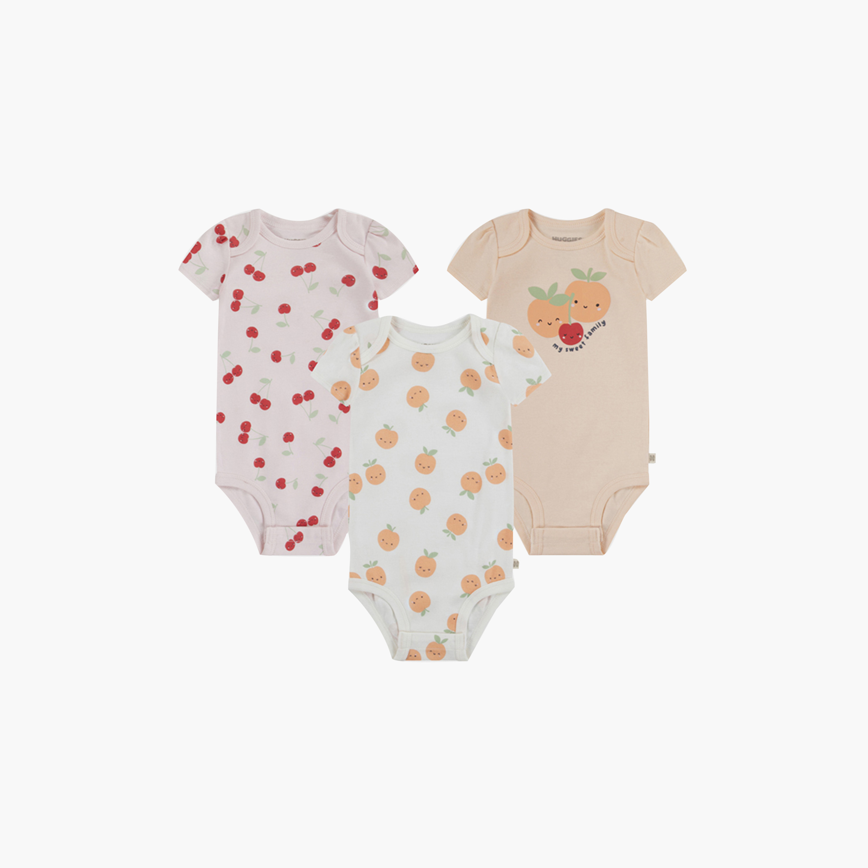 أطقم بودي سوت بطبعات، بأكمام قصيرة، 3 قطع من هاجيز-baby-girls-clothing-bodysuits-image-1