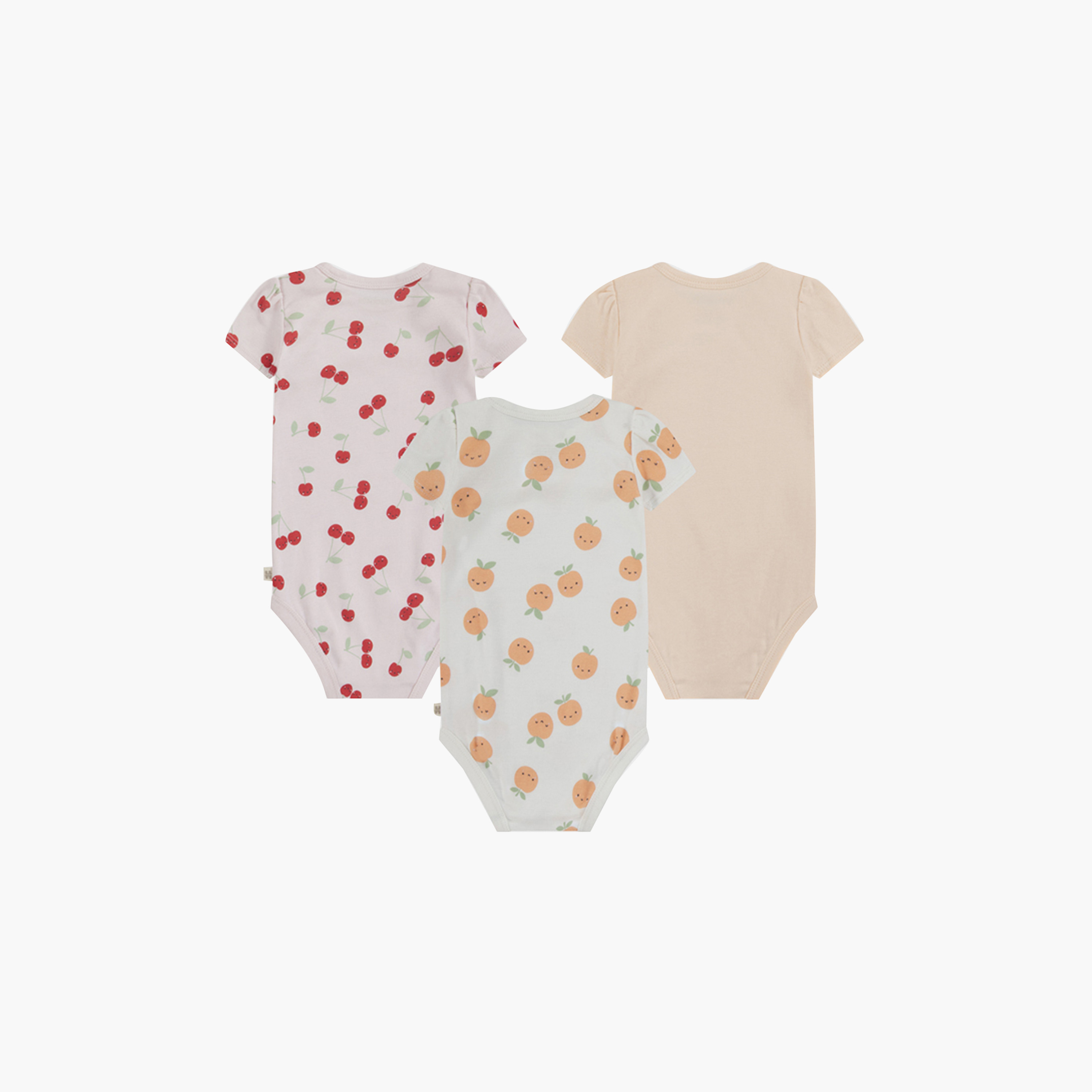 أطقم بودي سوت بطبعات، بأكمام قصيرة، 3 قطع من هاجيز-baby-girls-clothing-bodysuits-image-2