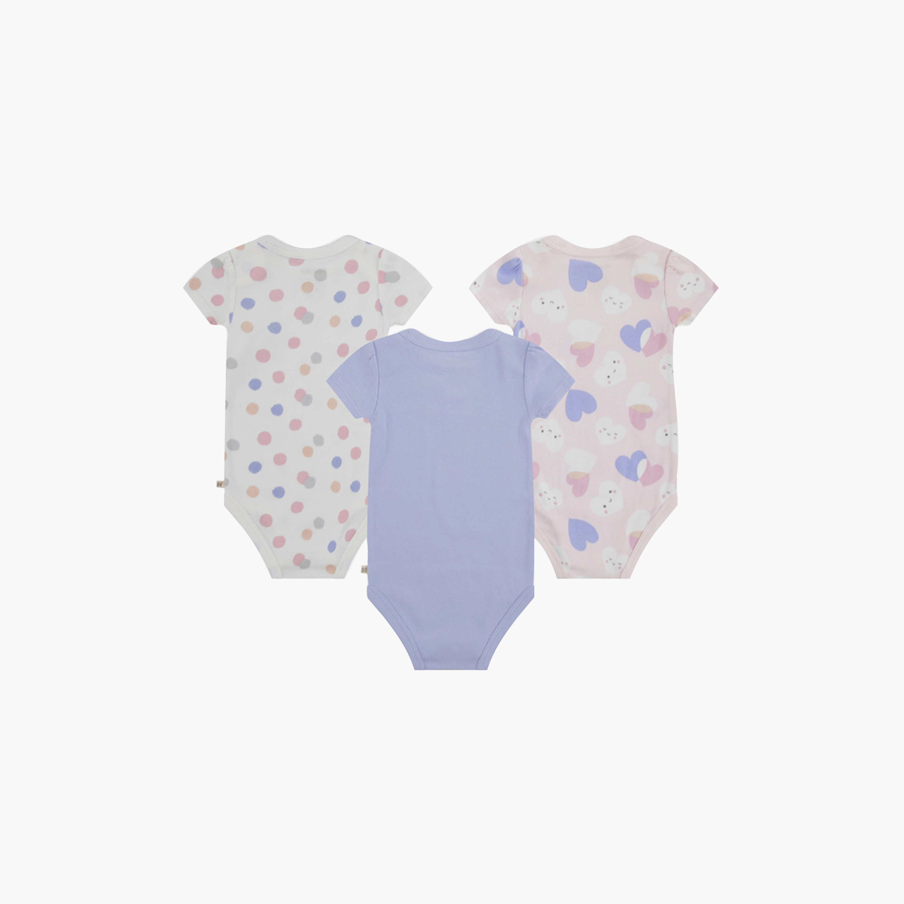 أطقم بودي سوت بطبعات، بأكمام قصيرة، 3 قطع من هاجيز-baby-girls-clothing-bodysuits-image-2