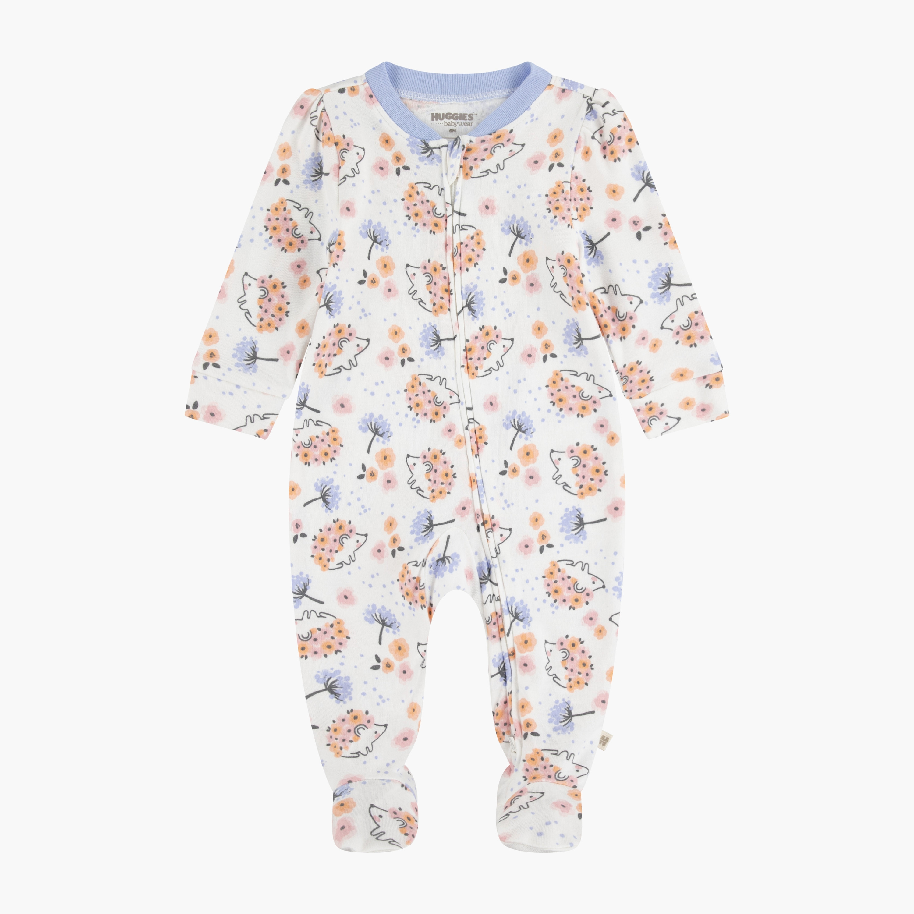 لباس نوم بأكمام طويلة وبطبعات زهور من هاجيز-baby-girls-clothing-nightwear-sleepsuits-image-1