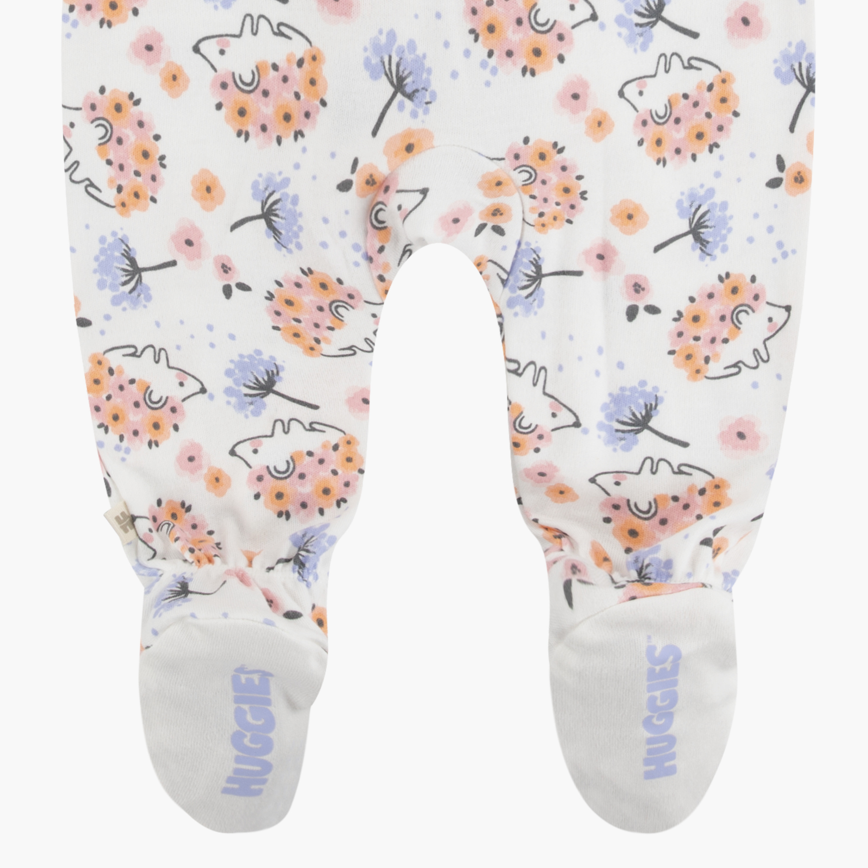 لباس نوم بأكمام طويلة وبطبعات زهور من هاجيز-baby-girls-clothing-nightwear-sleepsuits-image-3