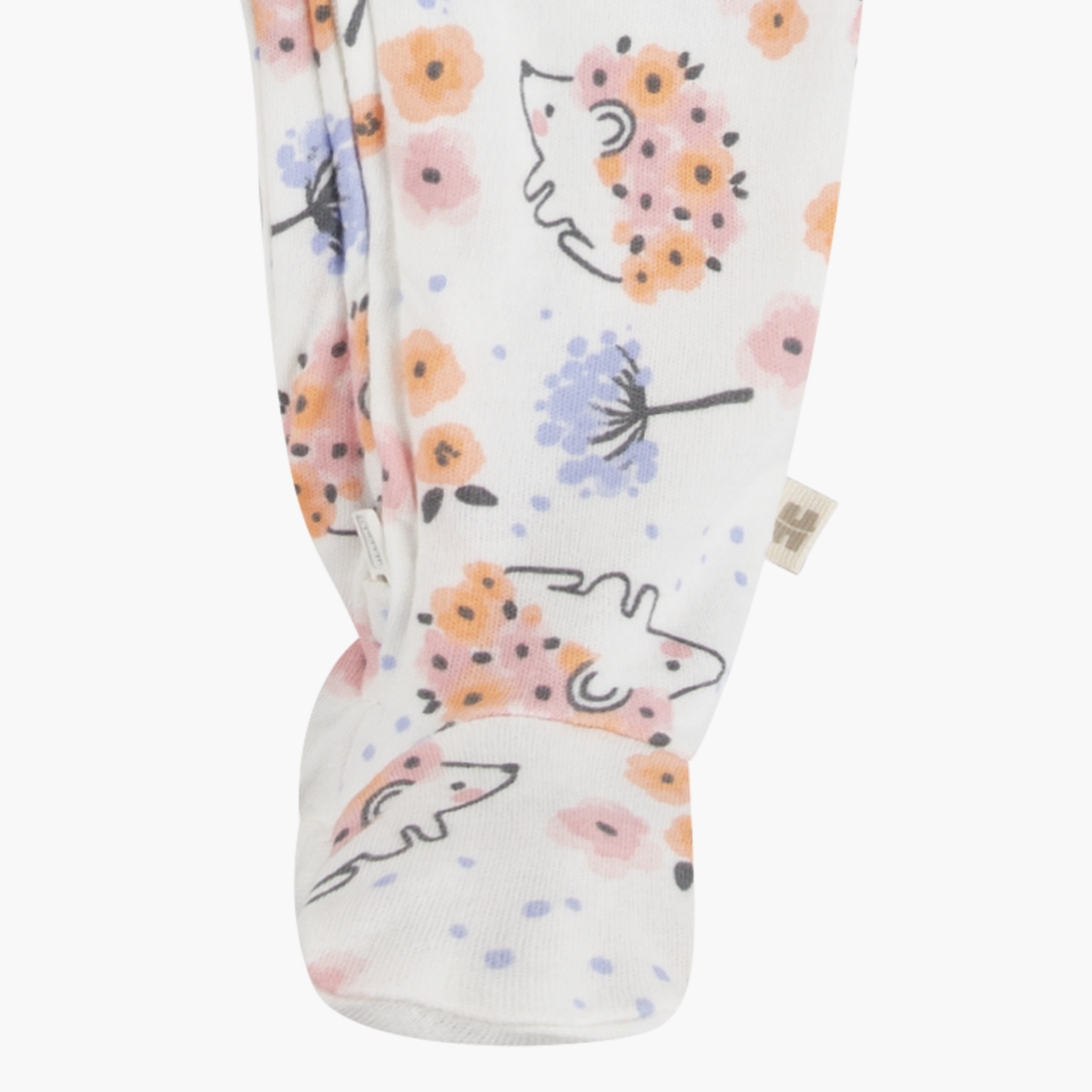 لباس نوم بأكمام طويلة وبطبعات زهور من هاجيز-baby-girls-clothing-nightwear-sleepsuits-image-4