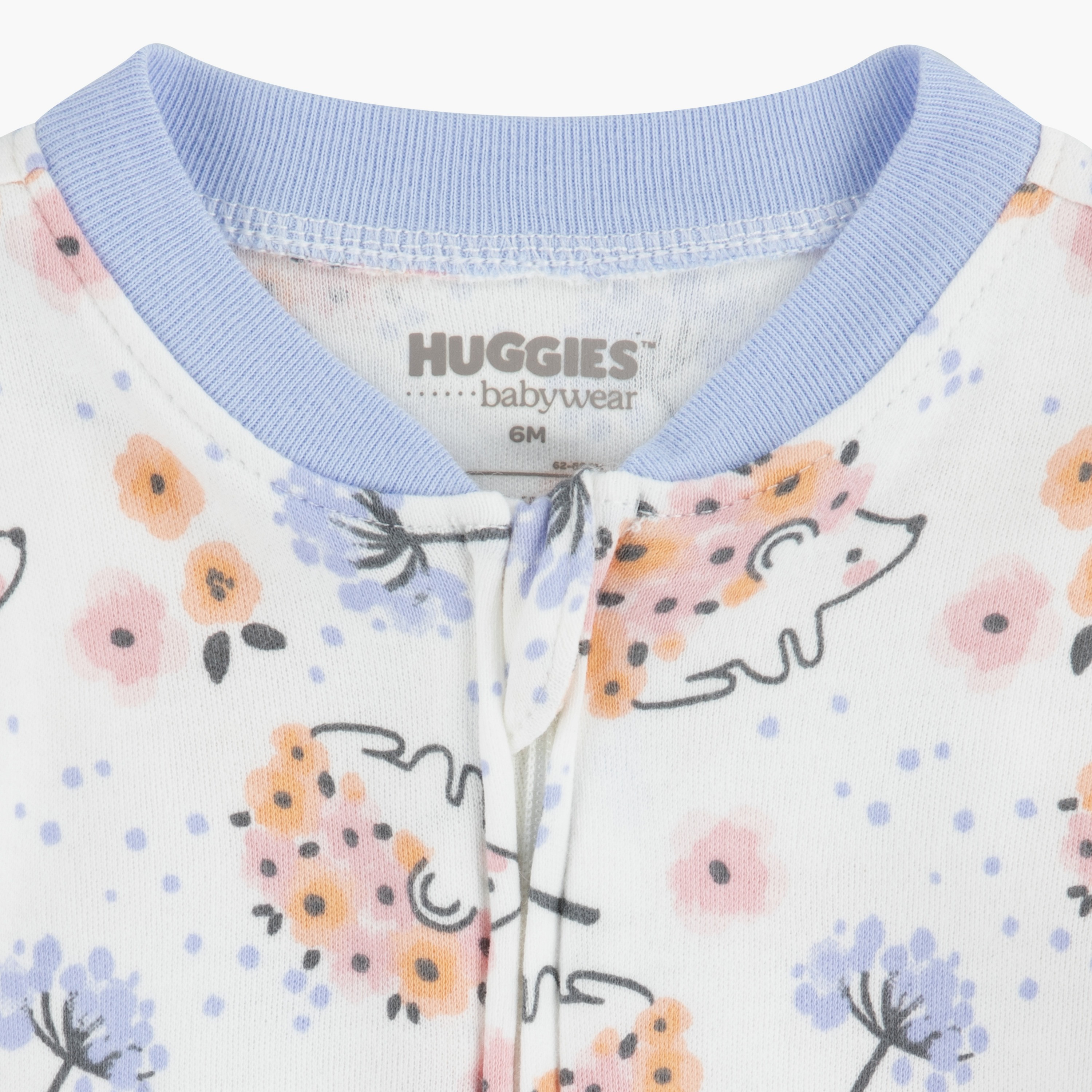 لباس نوم بأكمام طويلة وبطبعات زهور من هاجيز-baby-girls-clothing-nightwear-sleepsuits-image-5
