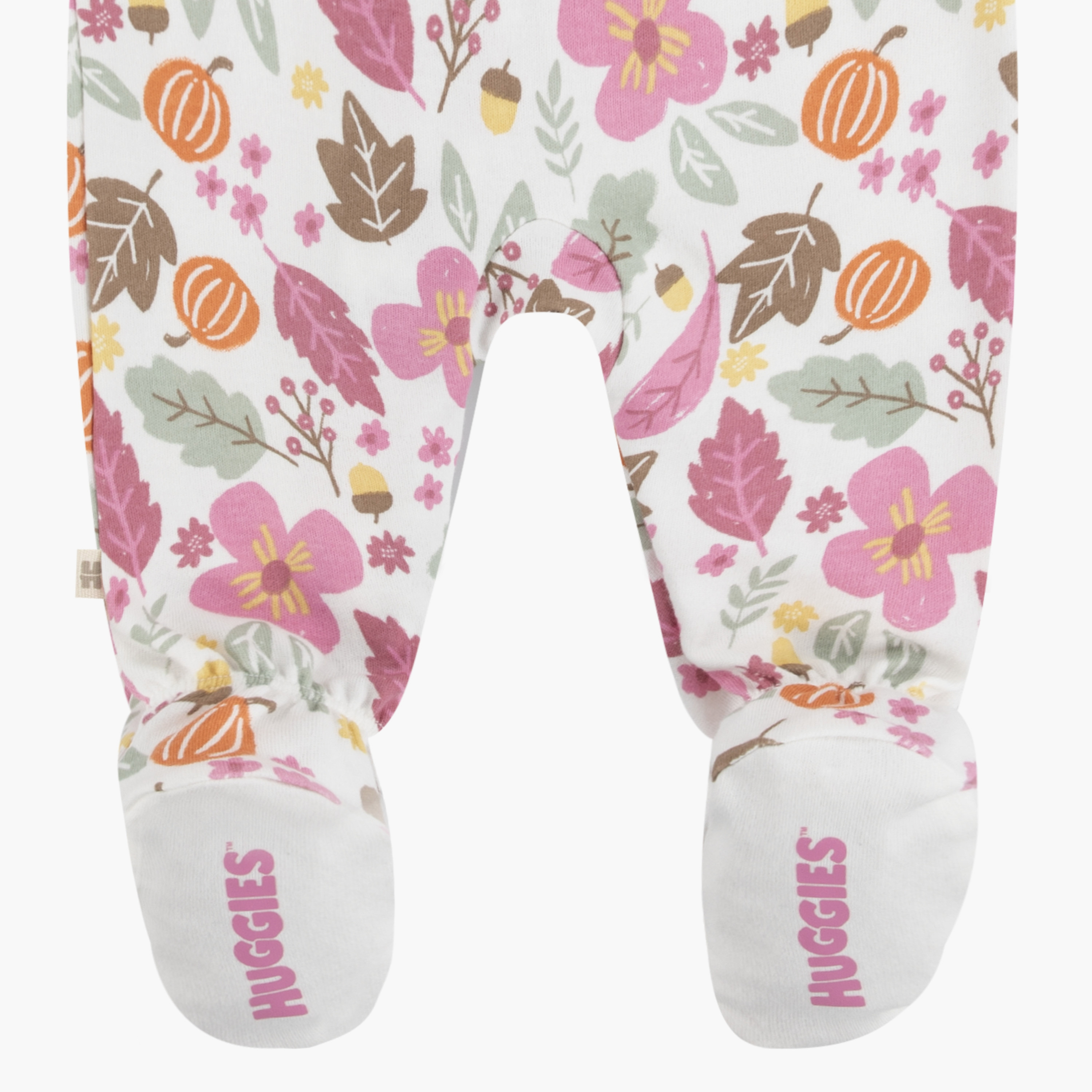 لباس نوم بأكمام طويلة وبطبعات زهور من هاجيز-baby-girls-clothing-nightwear-sleepsuits-image-3