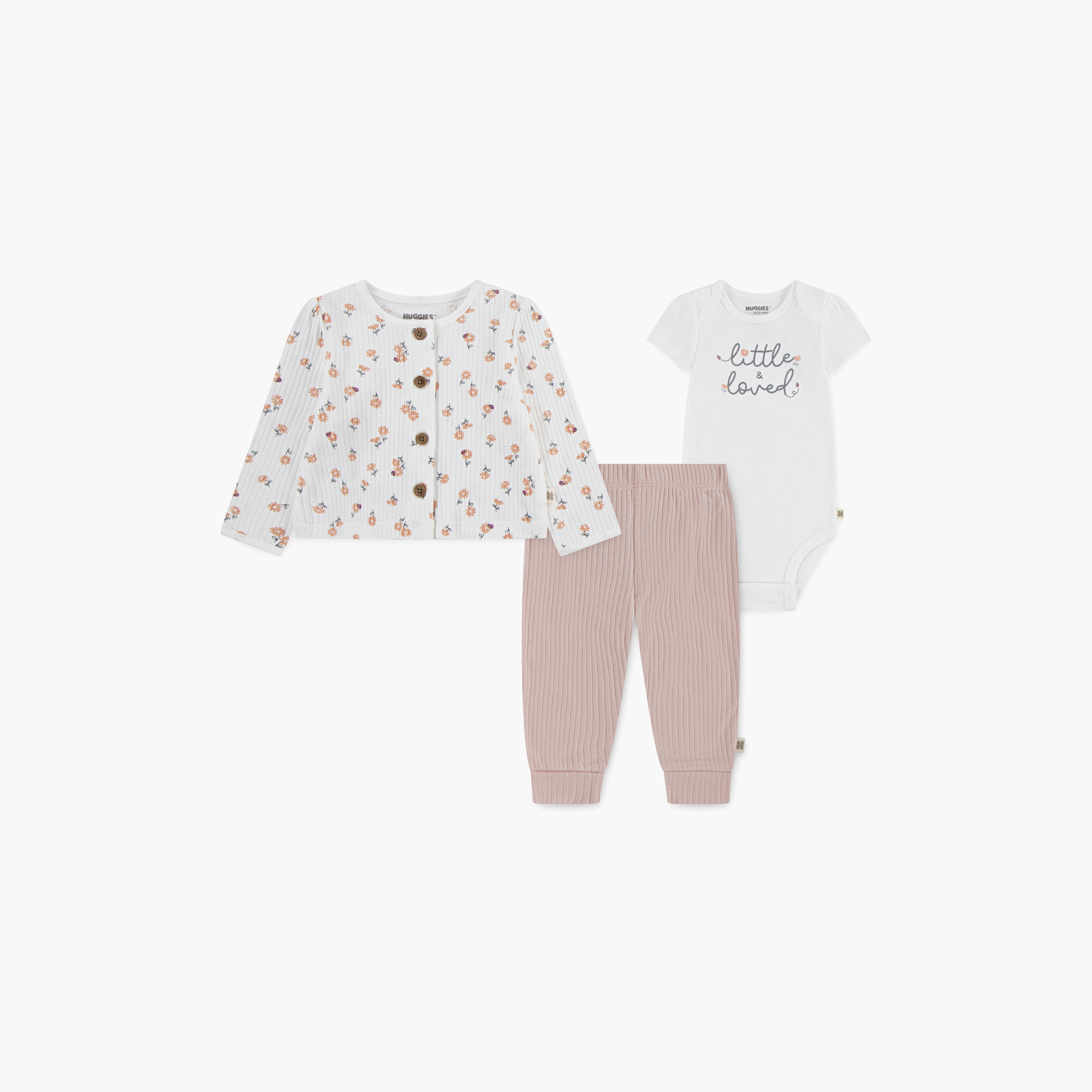 طقم بودي سوت بطبعات زهور، وبنطال ركض مع بلوزة، 3 قطع من هاجيز-baby-girls-clothing-setsandcoords-image-5