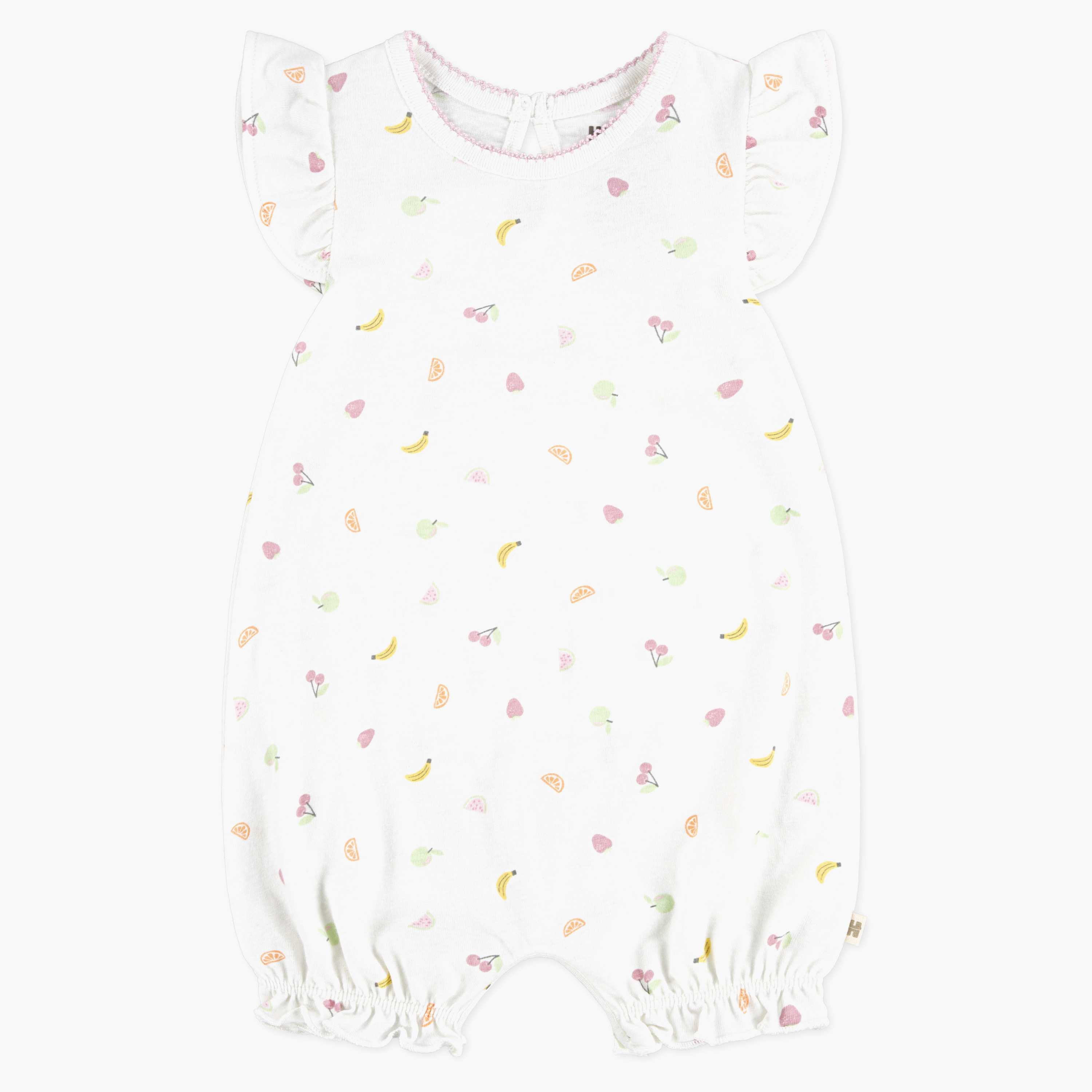 رومبر بأكمام قصيرة وقبعة وبطبعات من هاجيز-baby-girls-clothing-rompers-image-4