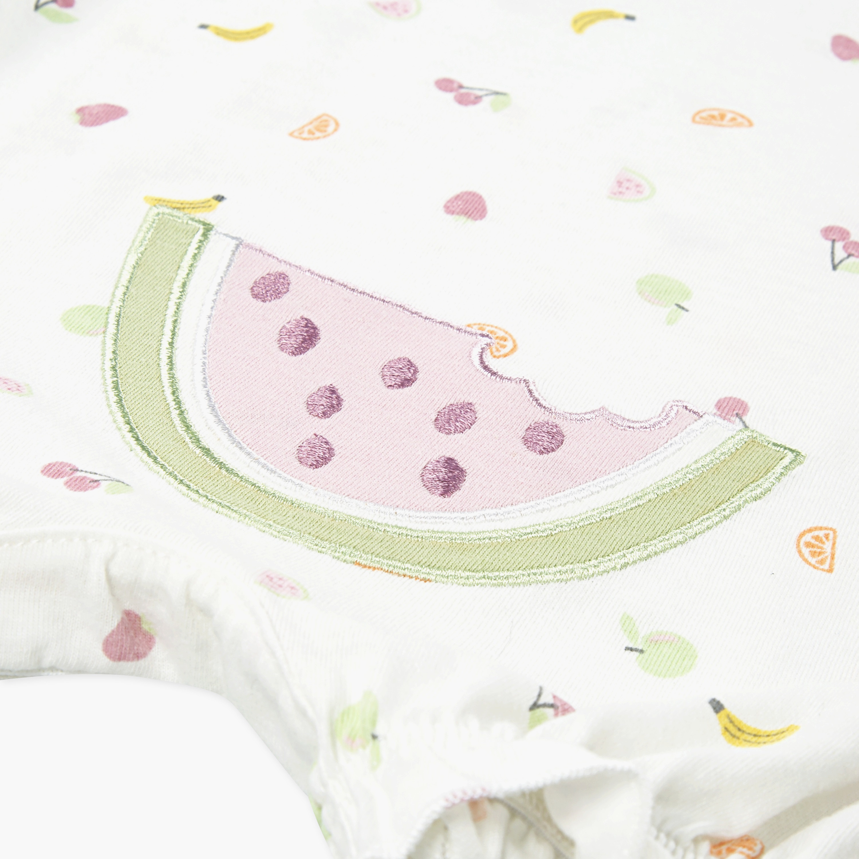 رومبر بأكمام قصيرة وقبعة وبطبعات من هاجيز-baby-girls-clothing-rompers-image-2