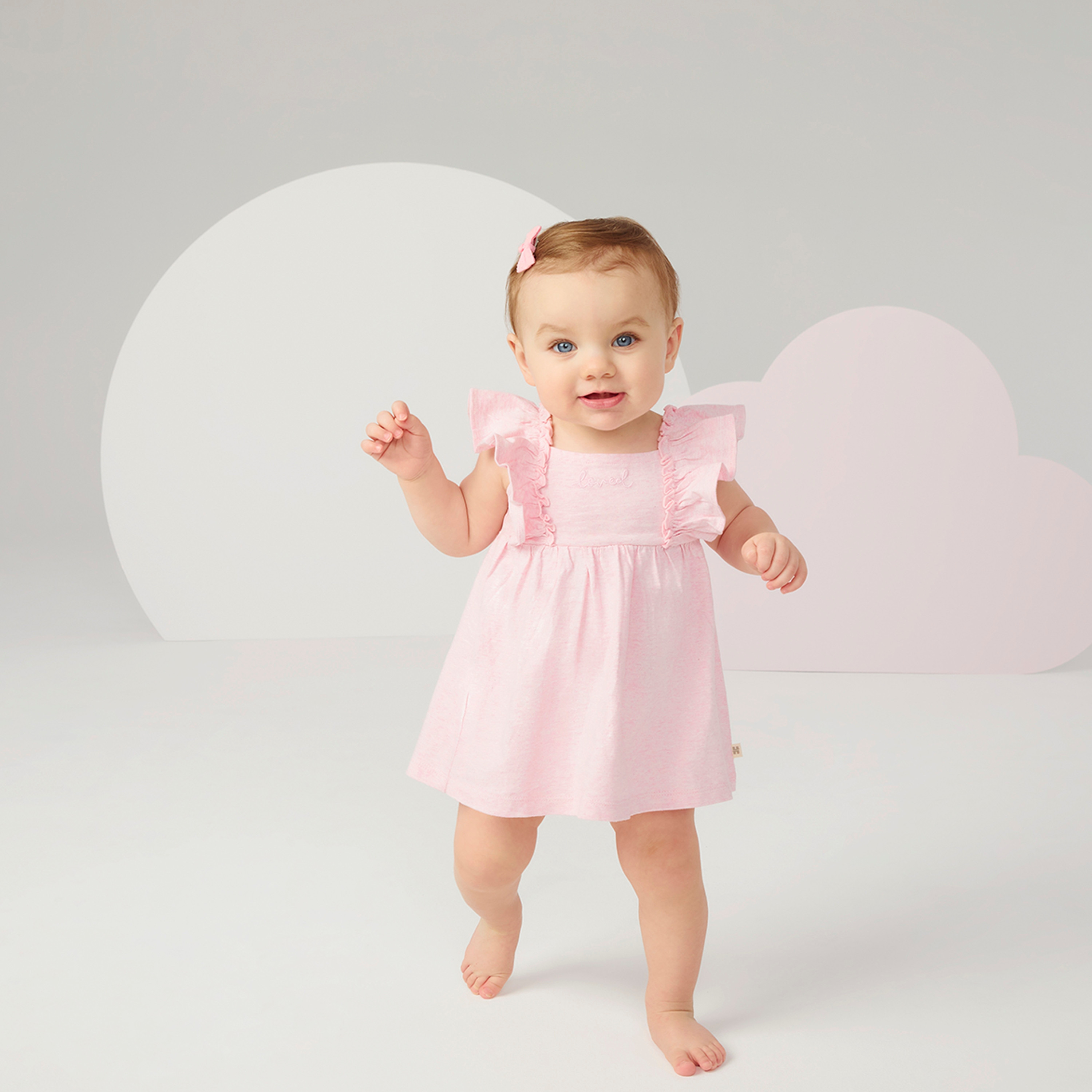 فستان سادة بلا أكمام مع بنطال بلومر من هاجيز-baby-girls-clothing-dressesandjumpsuits-image-3