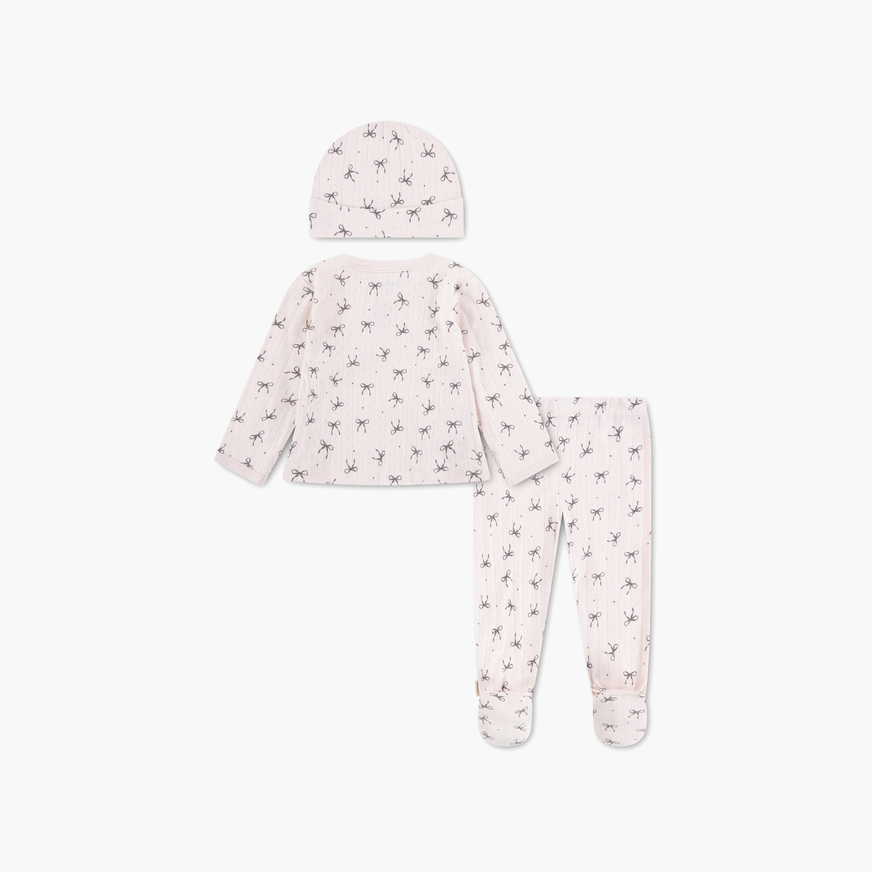 طقم توب وبنطلون مطبوع مع قبعة بأكمام طويلة من هجيز-baby-girls-clothing-setsandcoords-image-2