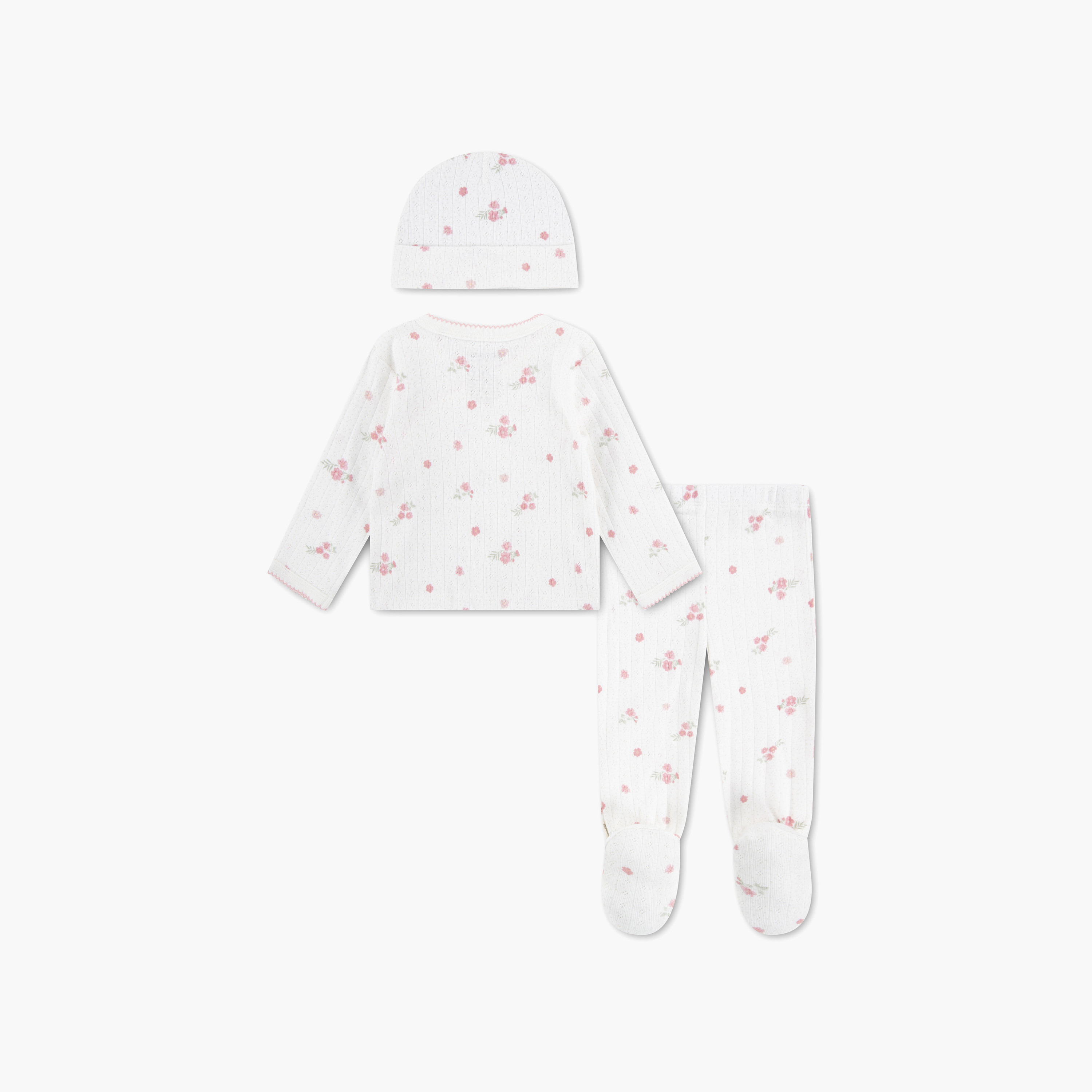 Huggies Long Sleeves Printed Top & Pants Set with Cap-baby-girls-clothing-setsandcoords-image-2