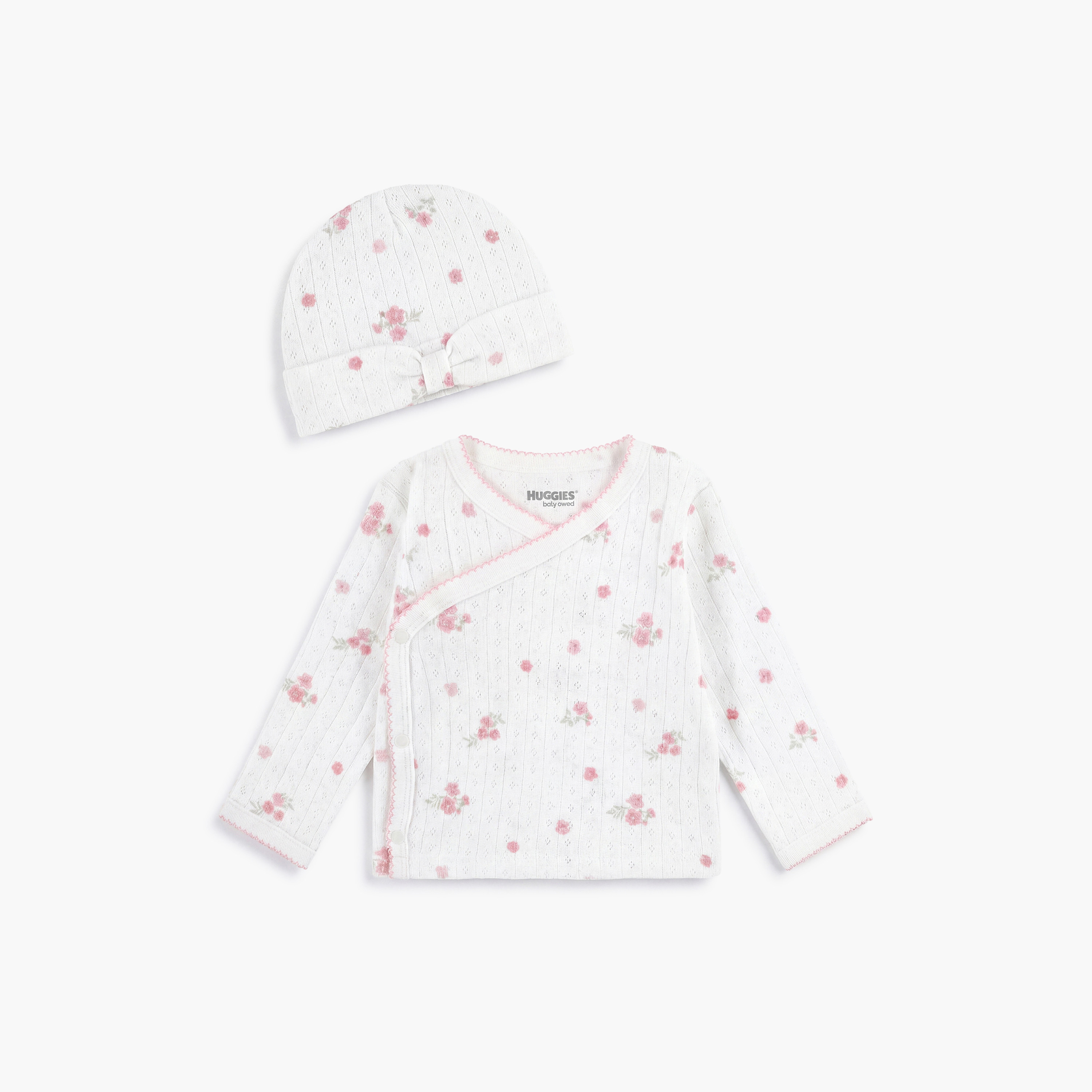 طقم توب وبنطلون مطبوع مع قبعة بأكمام طويلة من هجيز-baby-girls-clothing-setsandcoords-image-3
