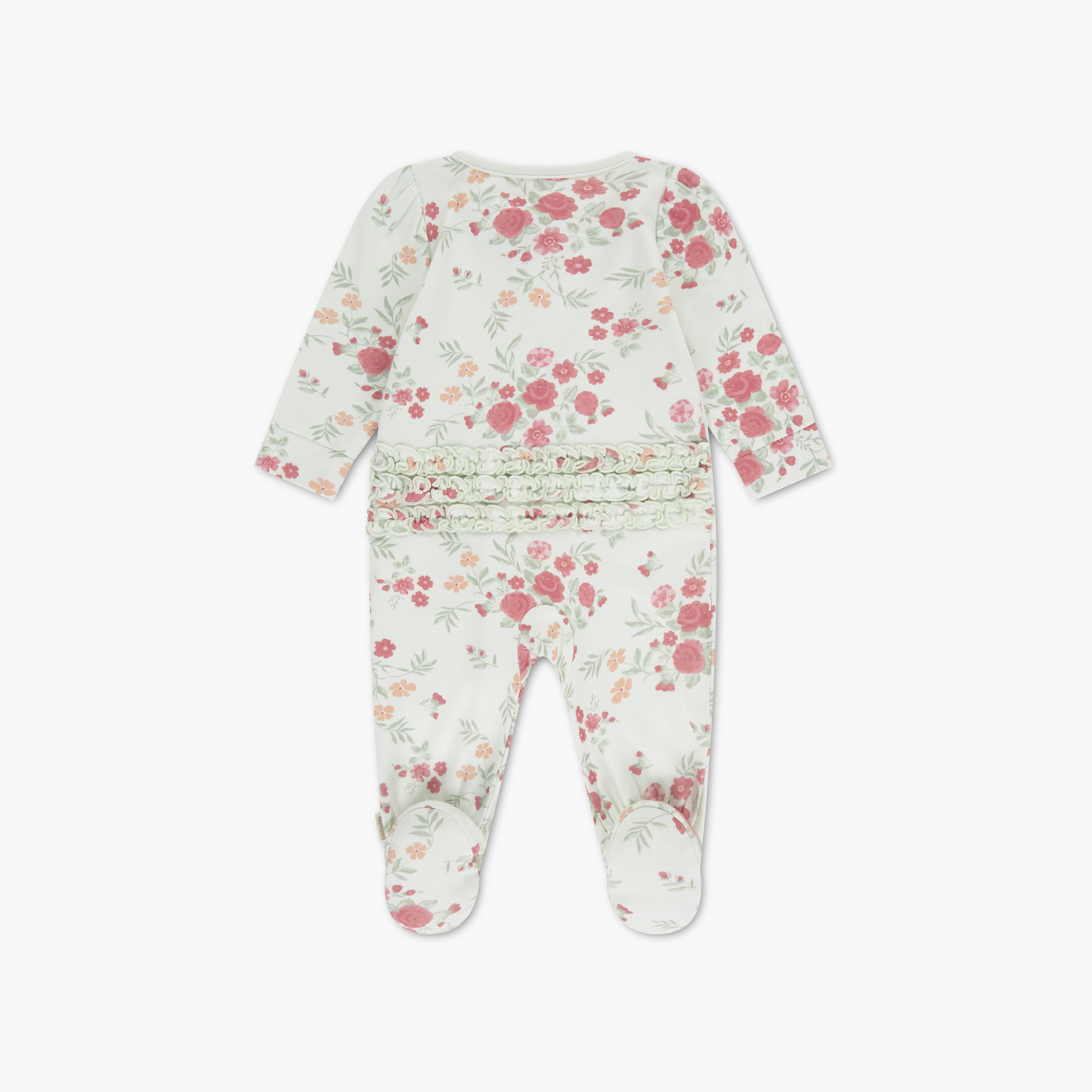 Huggies Long Sleeves Floral Sleepsuit-baby-girls-clothing-nightwear-sleepsuits-image-2