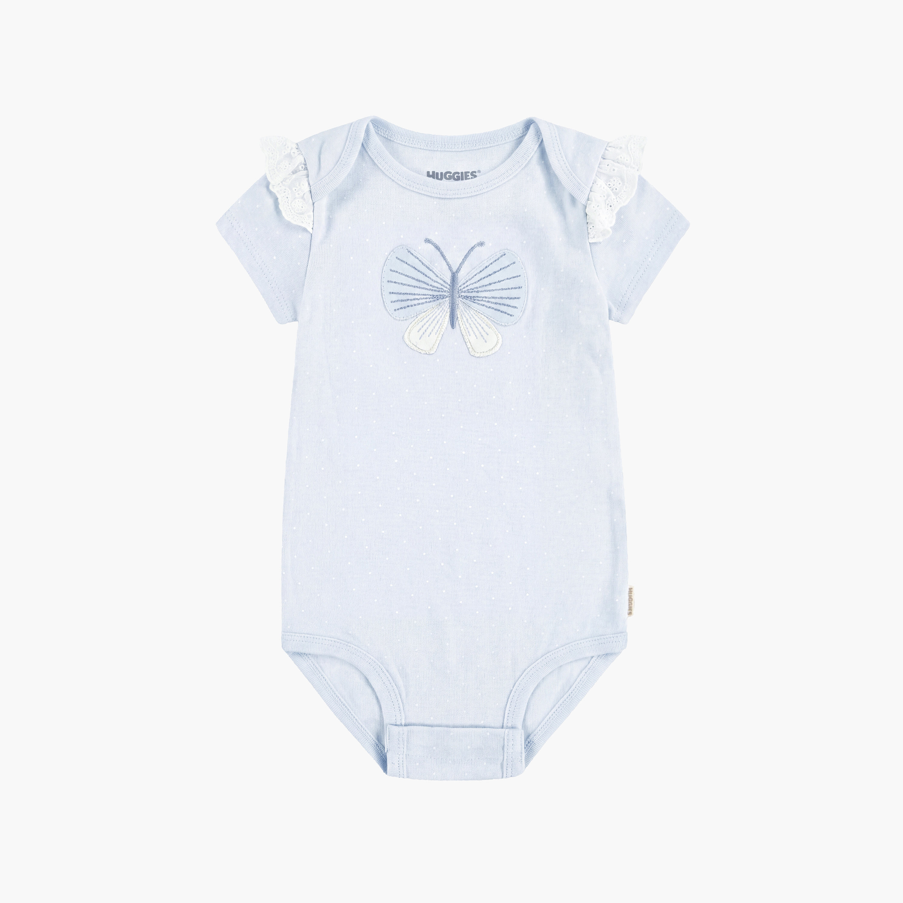 Huggies 2-Piece Short Sleeves Embroidered Bodysuits with Headband-baby-girls-clothing-bodysuits-image-3