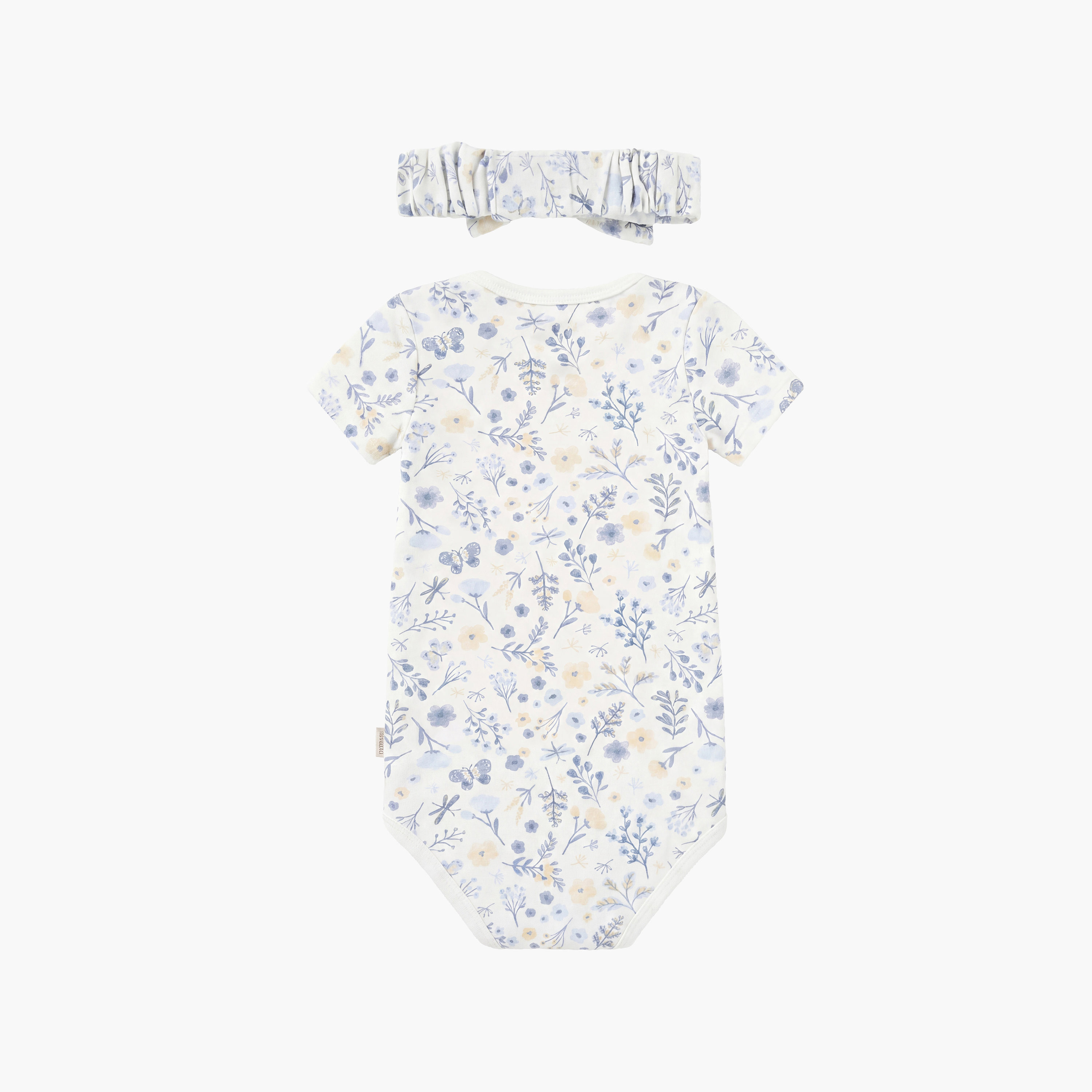 Huggies 2-Piece Short Sleeves Embroidered Bodysuits with Headband-baby-girls-clothing-bodysuits-image-6