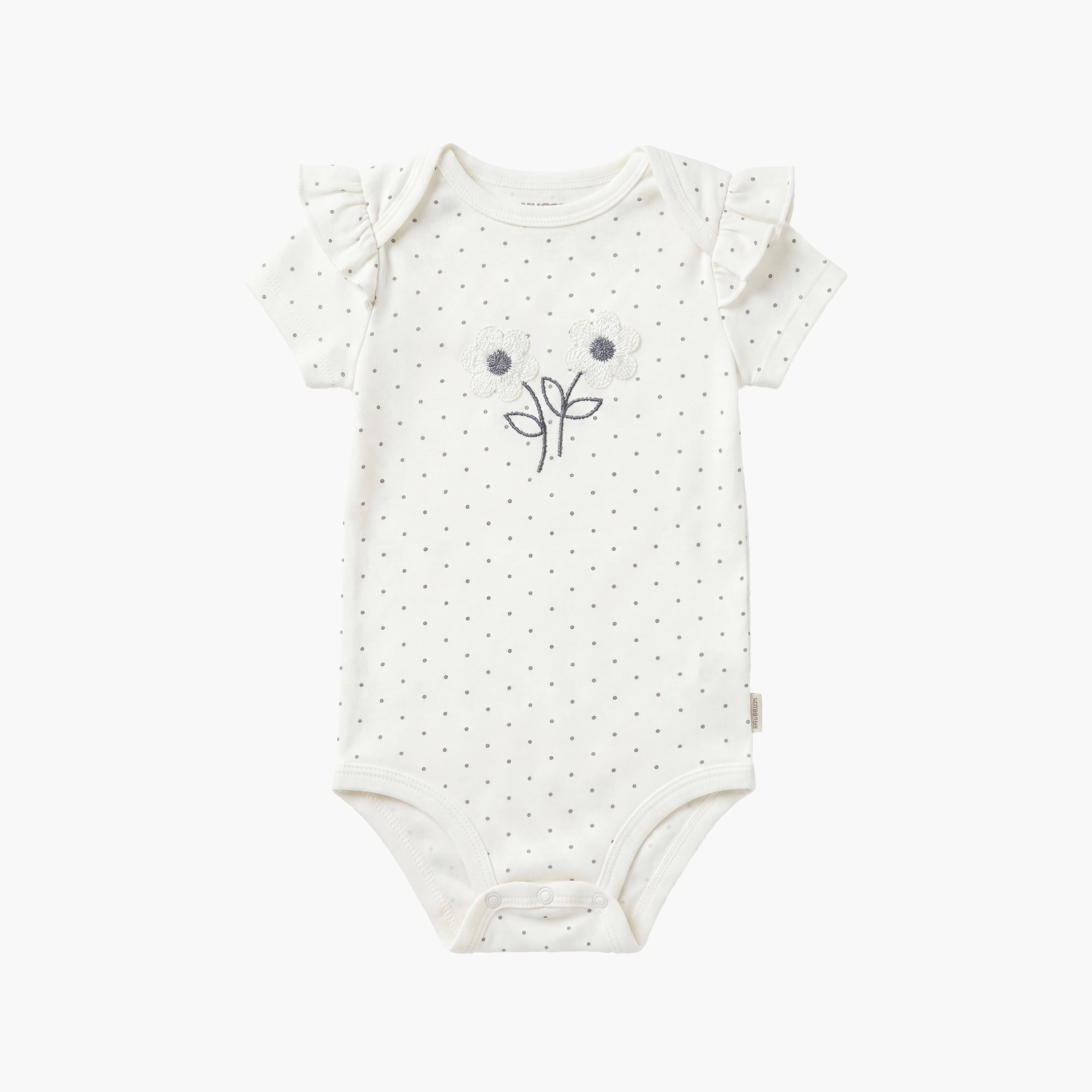 Huggies 2-Piece Short Sleeves Embroidered Bodysuits with Headband-baby-girls-clothing-bodysuits-image-3