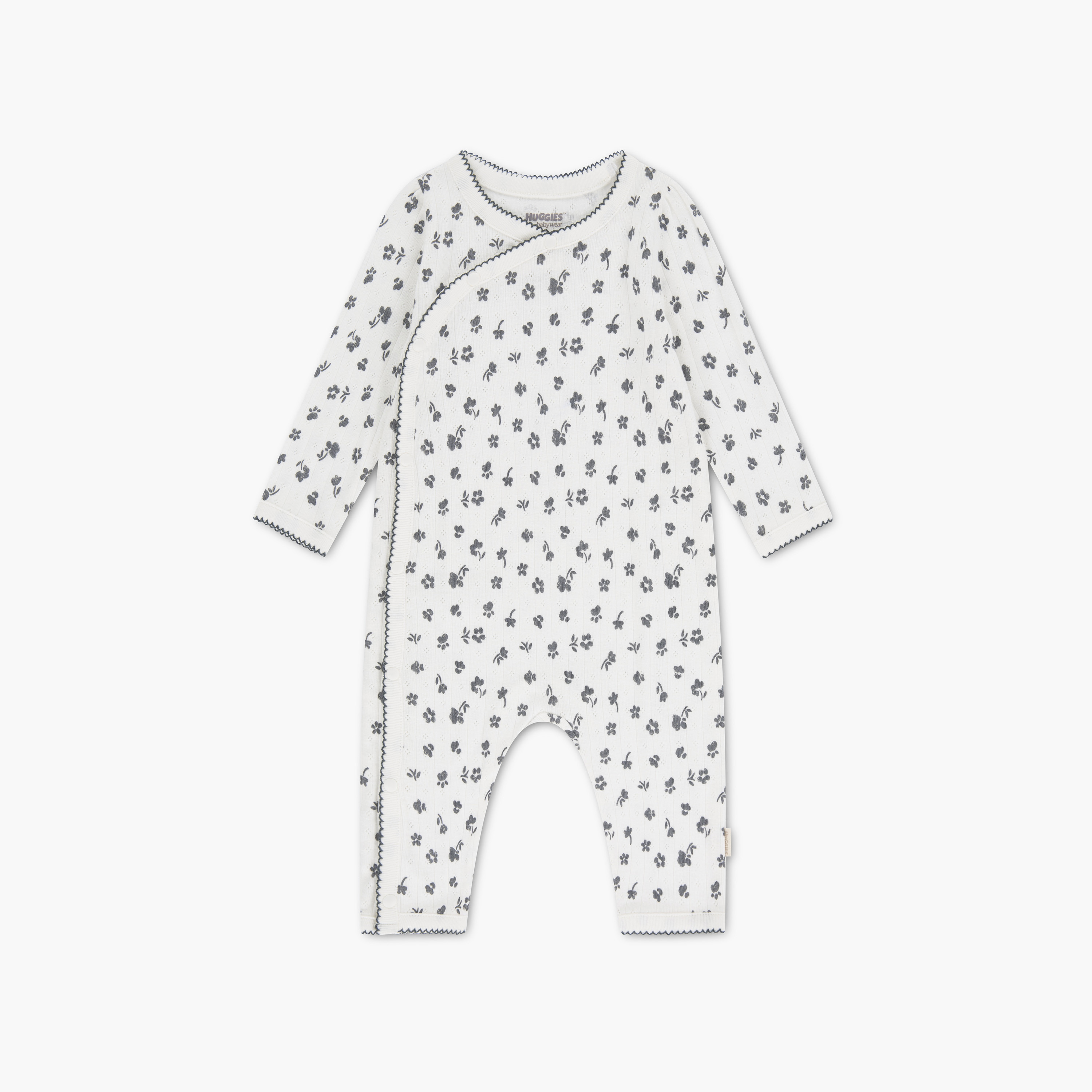 ملابس نوم (سليب سوت) بأكمام طويلة ونقشة زهور من هجيز-baby-girls-clothing-nightwear-sleepsuits-image-1