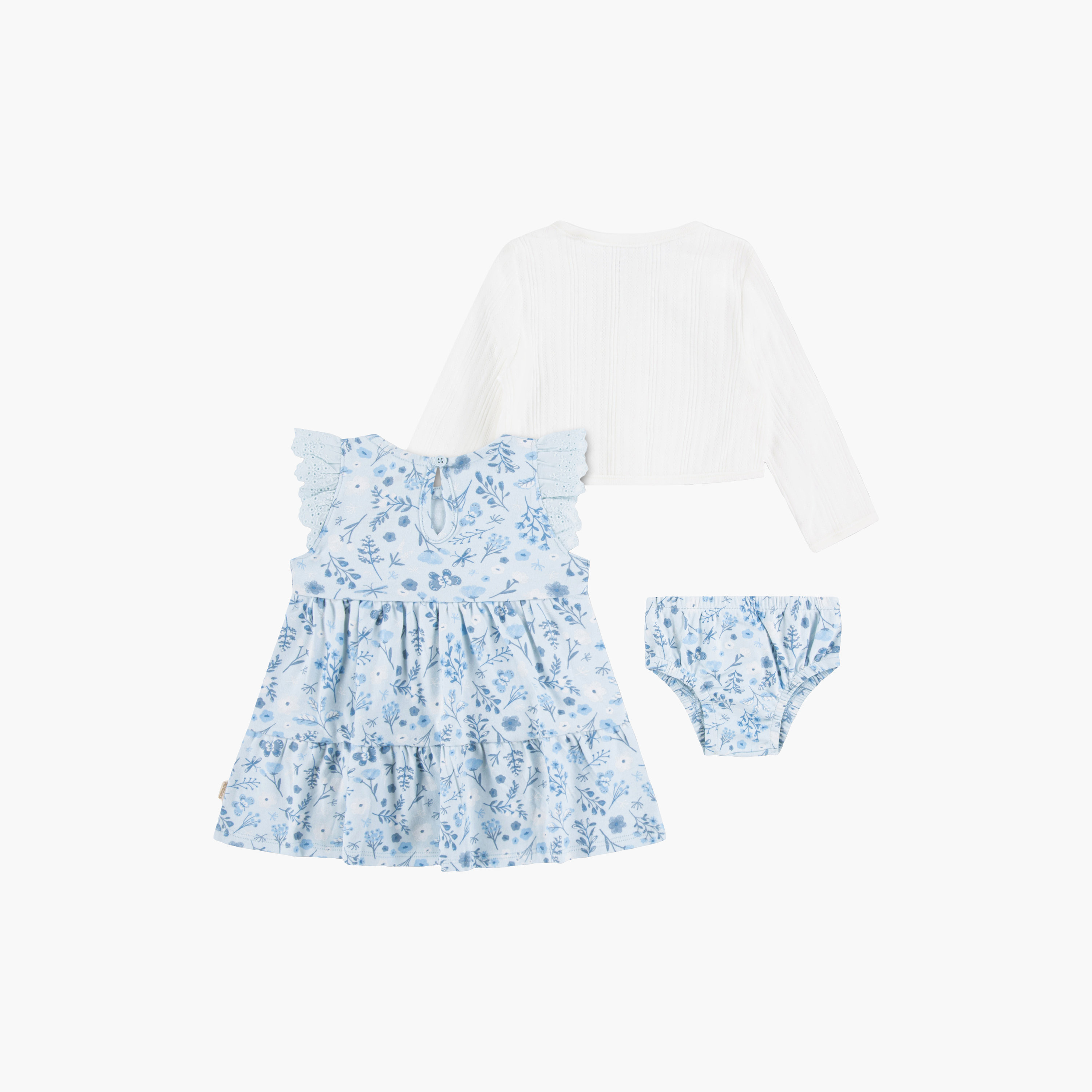 Huggies Sleeveless Floral Dress & Cardigans with Bloomer-baby-girls-clothing-setsandcoords-image-2