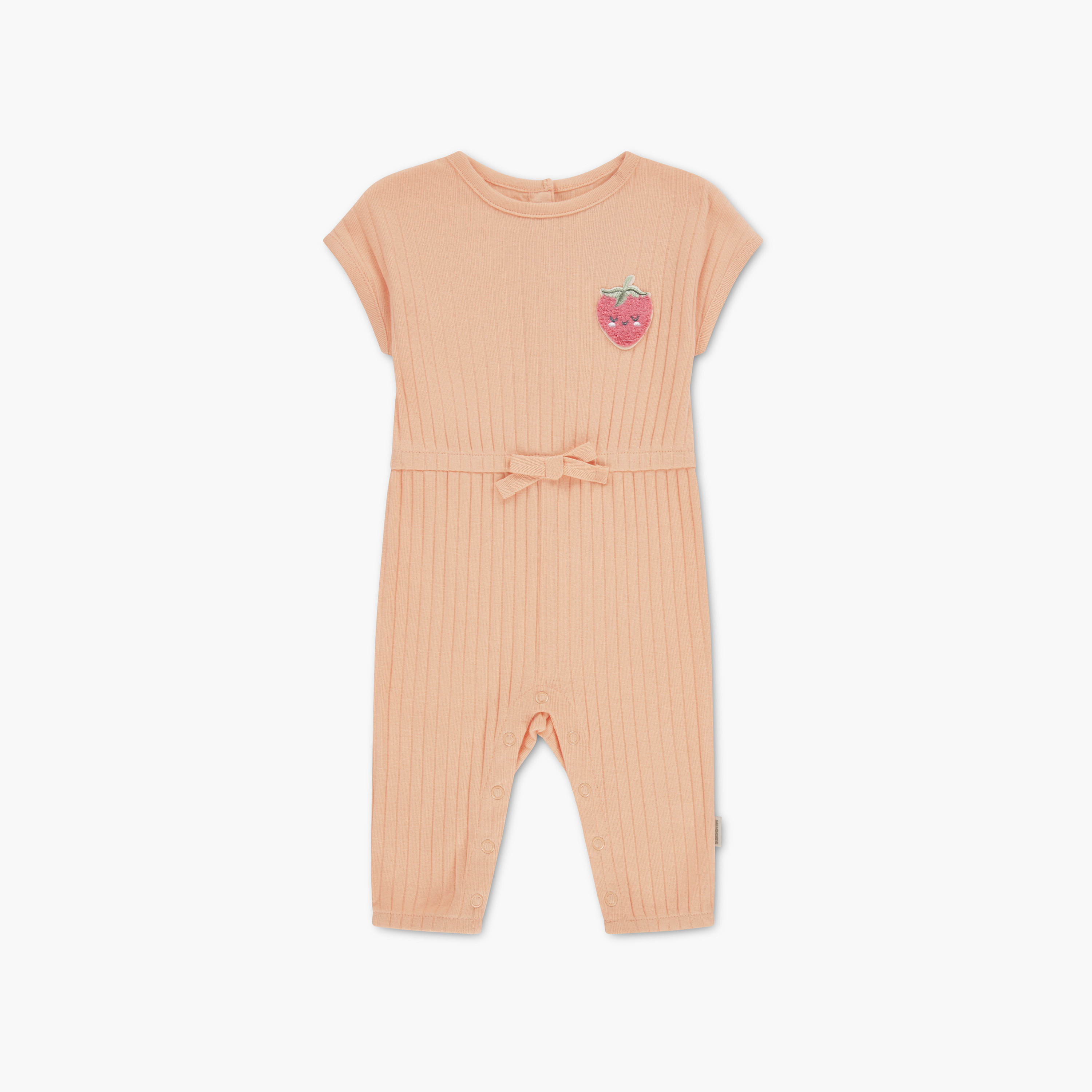 Huggies Short Sleeves Solid Embroidered Romper-baby-girls-clothing-rompers-image-1