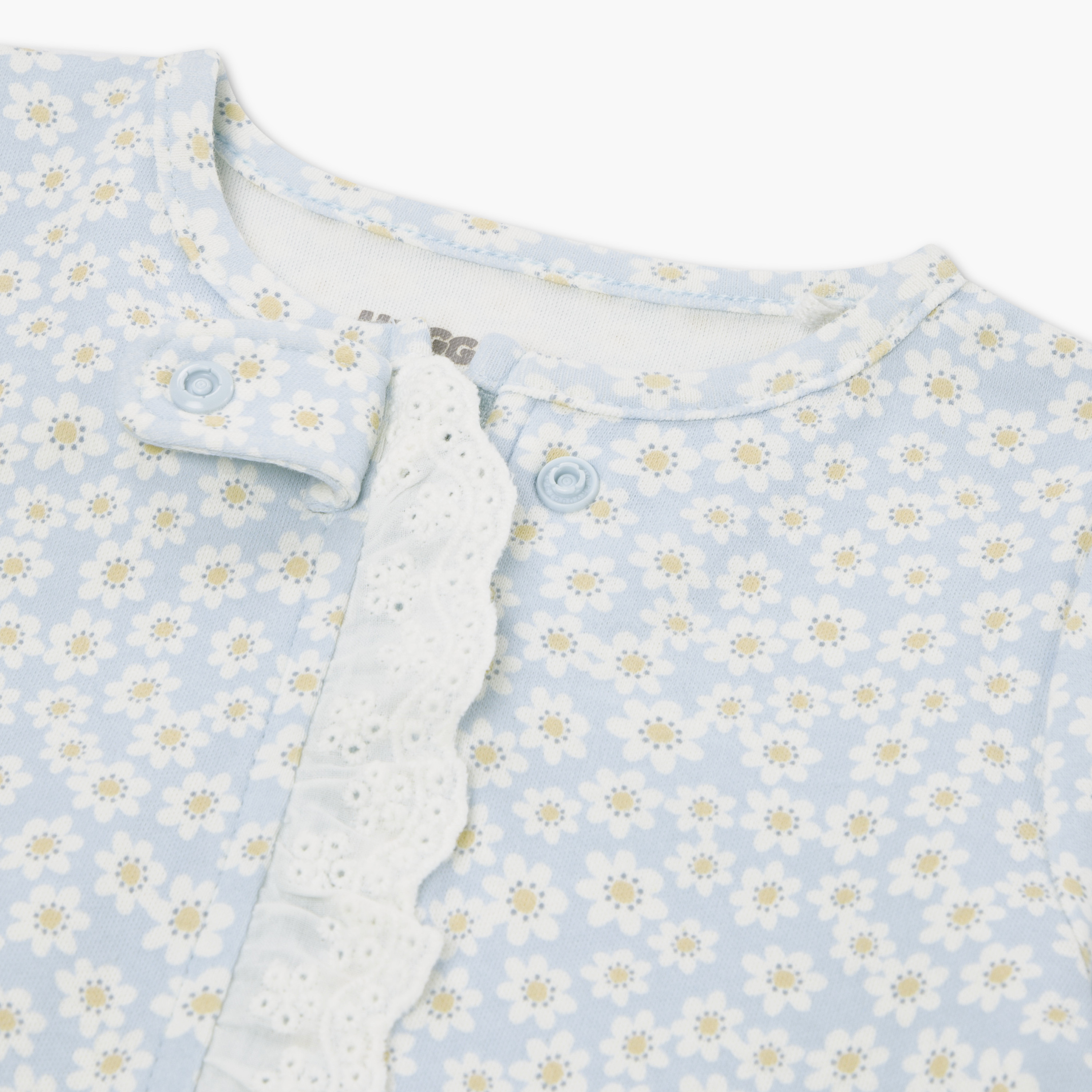 Huggies Long Sleeves Floral Sleepsuit-baby-girls-clothing-nightwear-sleepsuits-image-3