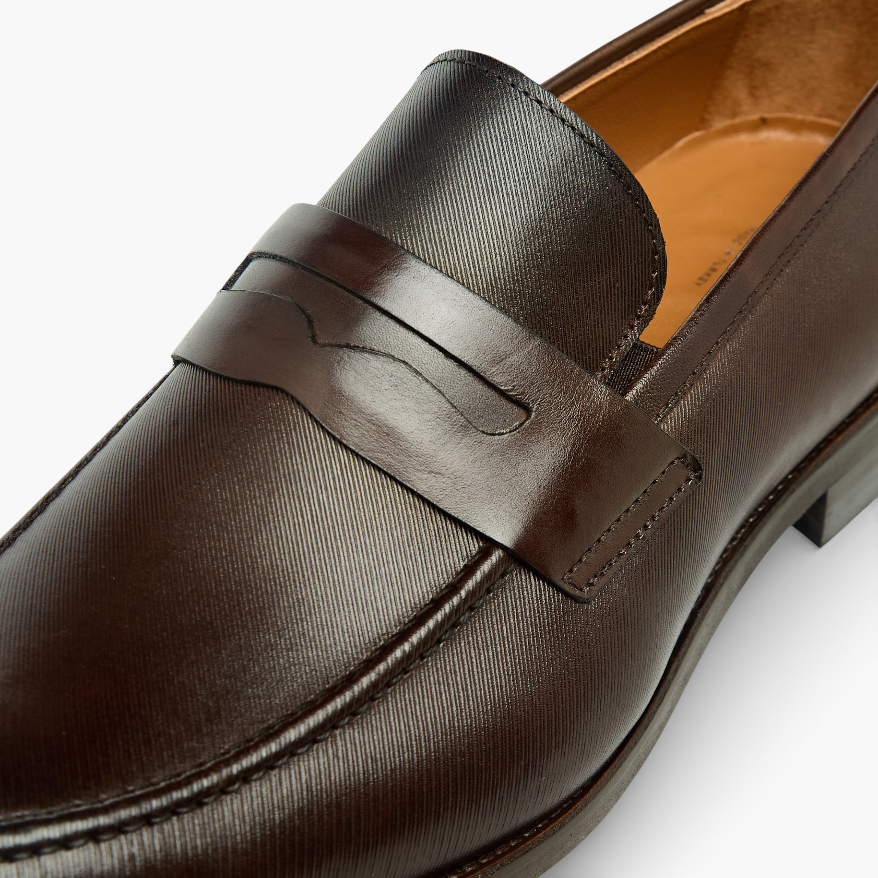 Duchini Men Textured Genuine Leather Loafers-men-shoes-loafersandmoccasins-image-4