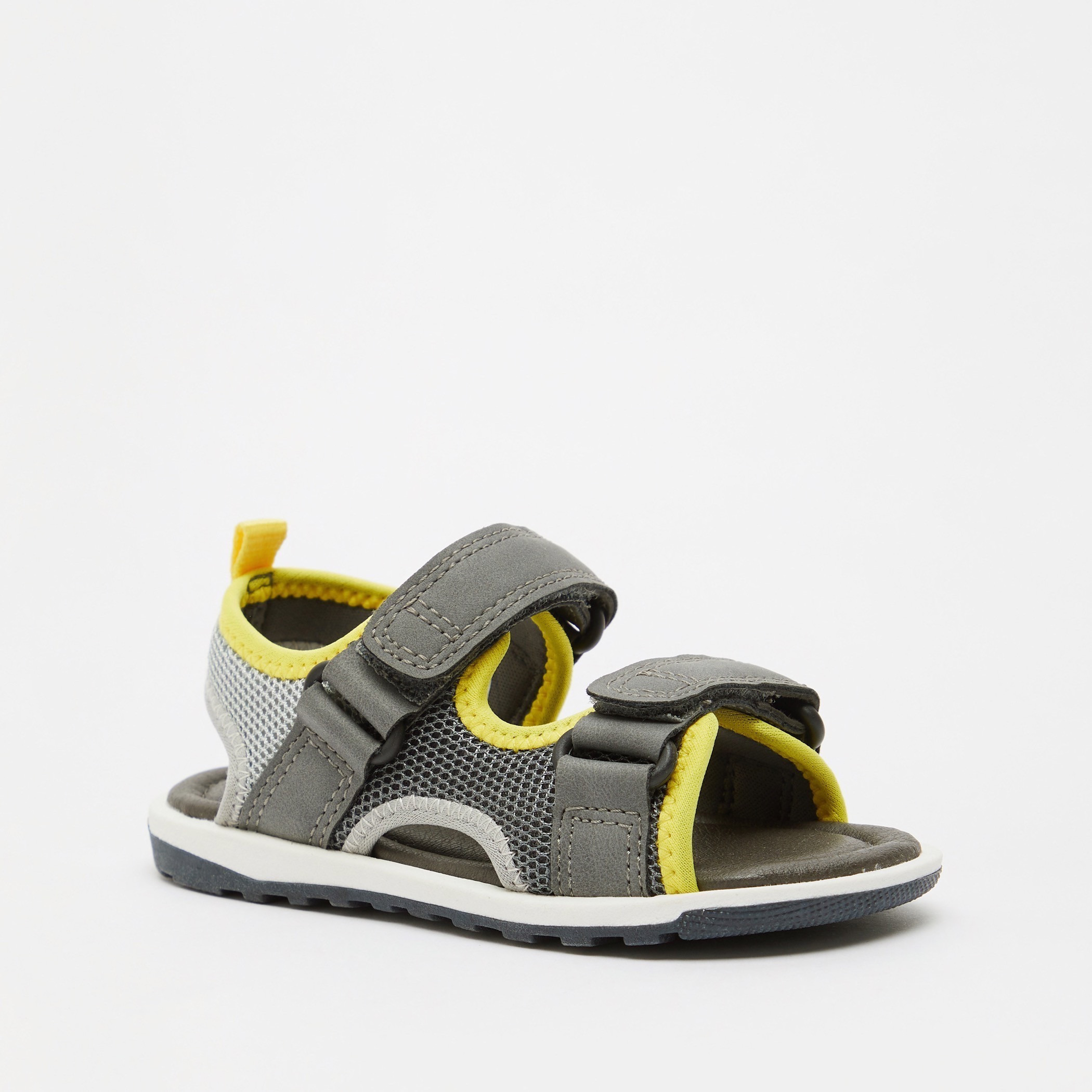 صندل مسطح بارز الملمس بشريط إغلاق من جونيورز-boys-shoes-sandals-image-2