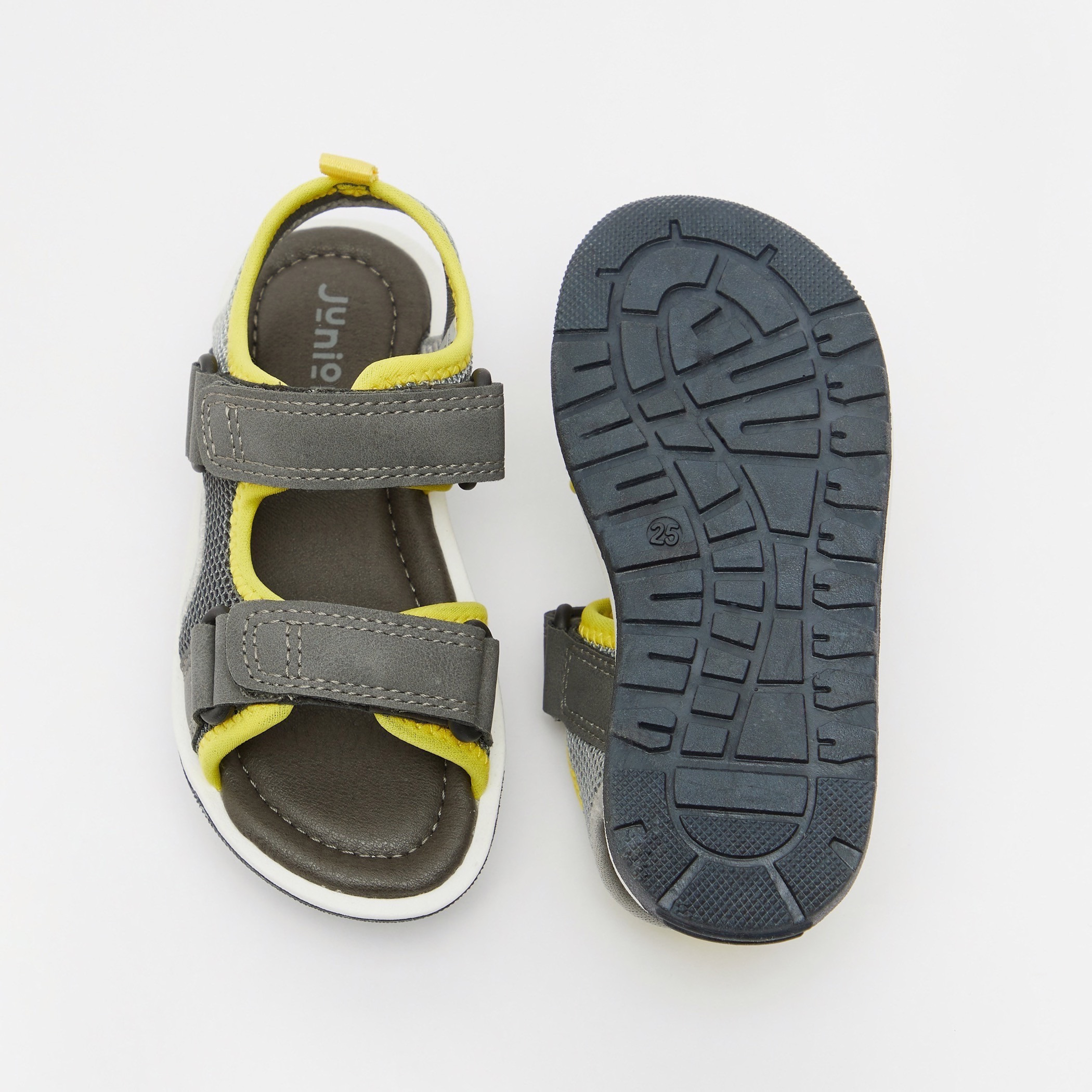 صندل مسطح بارز الملمس بشريط إغلاق من جونيورز-boys-shoes-sandals-image-5