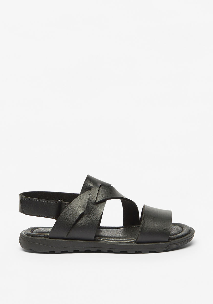 Mister Duchini Solid Sandals with Hook and Loop Closure-Boy%27s Sandals-image-2