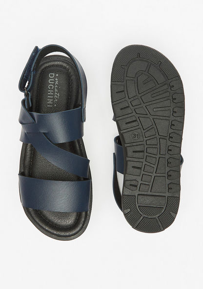 Mister Duchini Solid Sandals with Hook and Loop Closure-Boy%27s Sandals-image-3