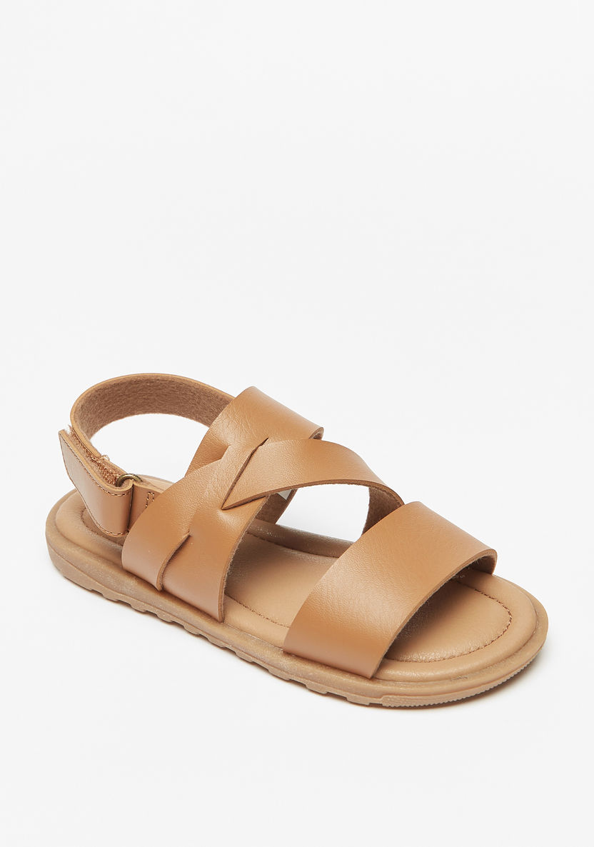 Mister Duchini Solid Sandals with Hook and Loop Closure-Boy%27s Sandals-image-0
