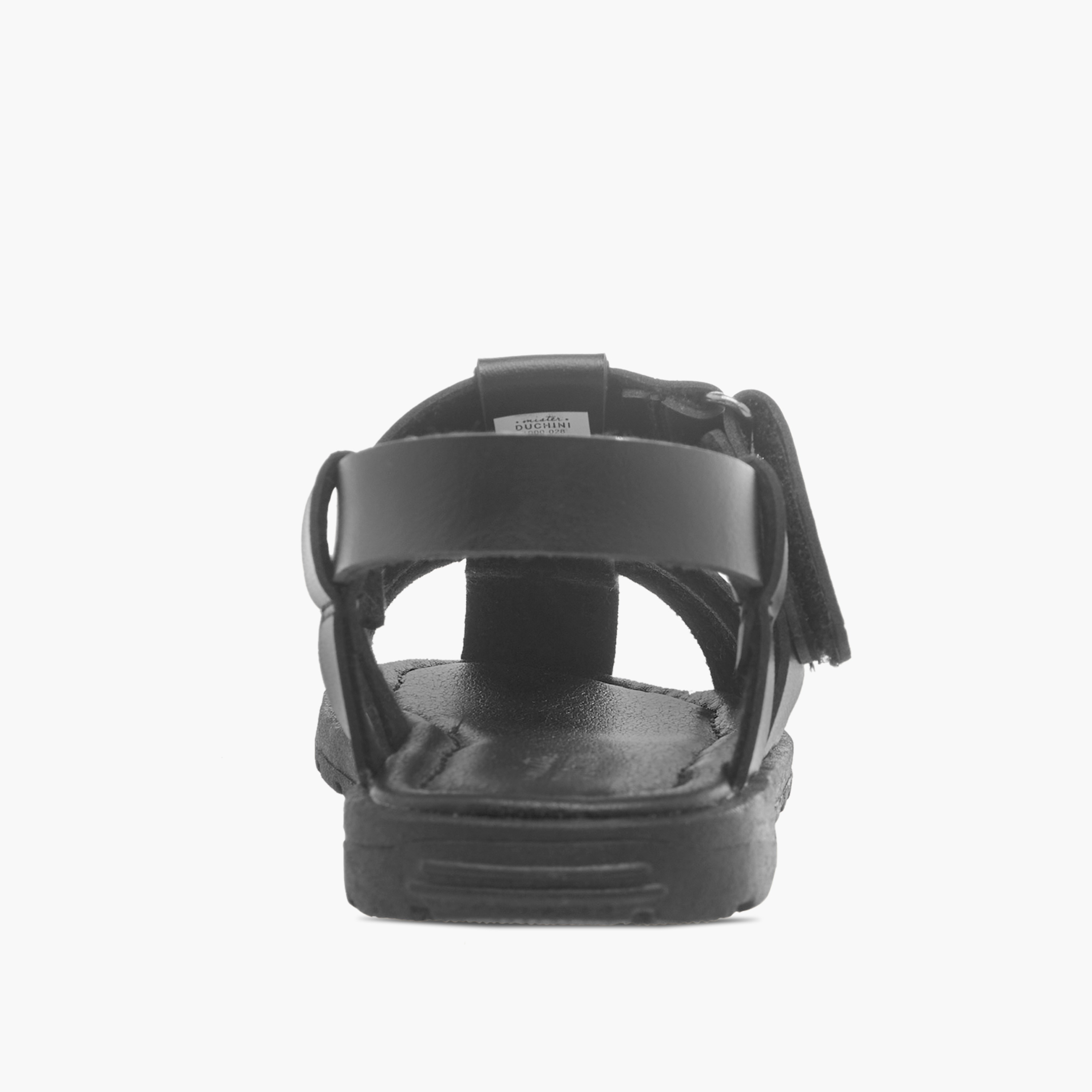 Mister Duchini Solid Cage Sandals with Hook and Loop Closure-boys-shoes-sandals-image-4
