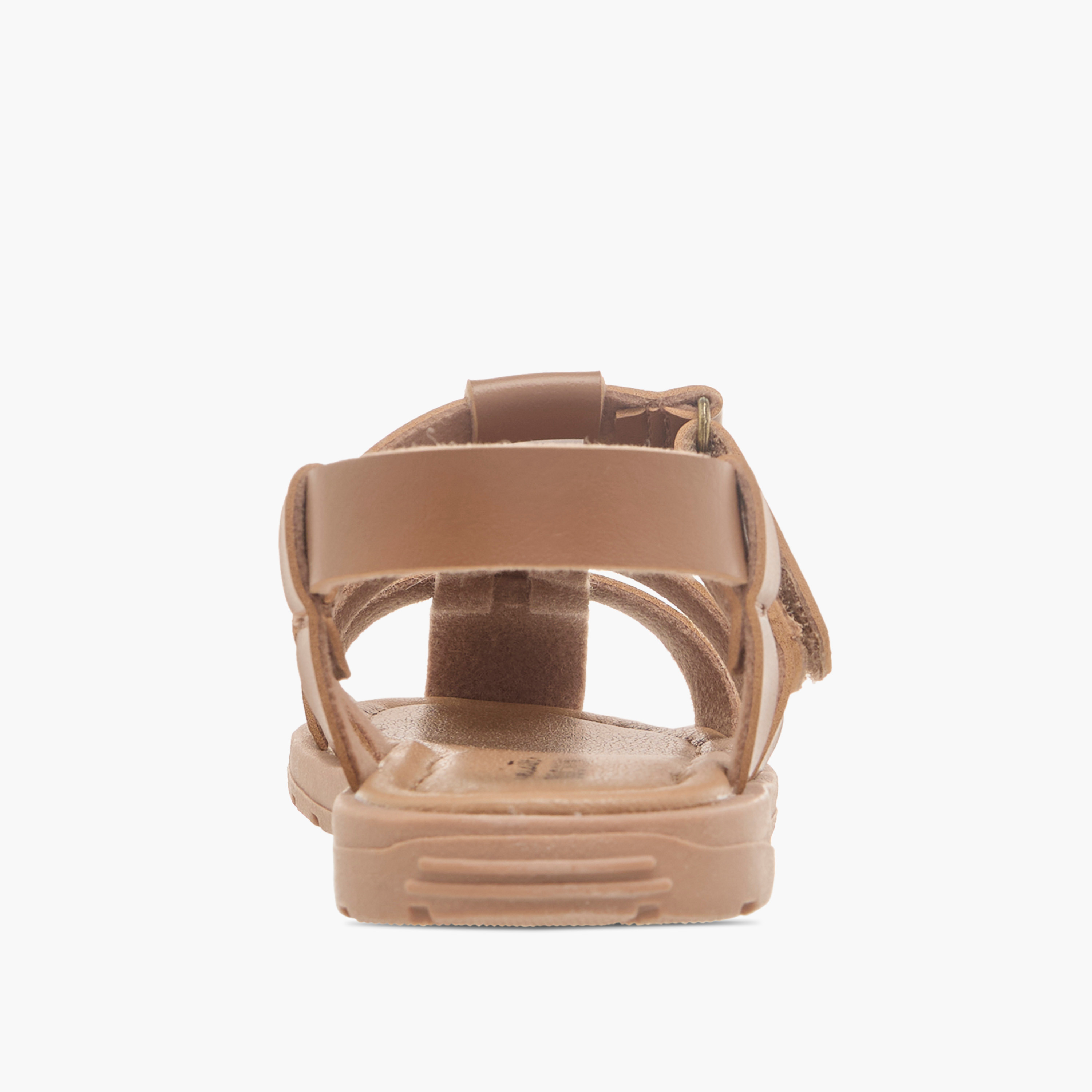 Mister Duchini Solid Cage Sandals with Hook and Loop Closure-boys-shoes-sandals-image-4